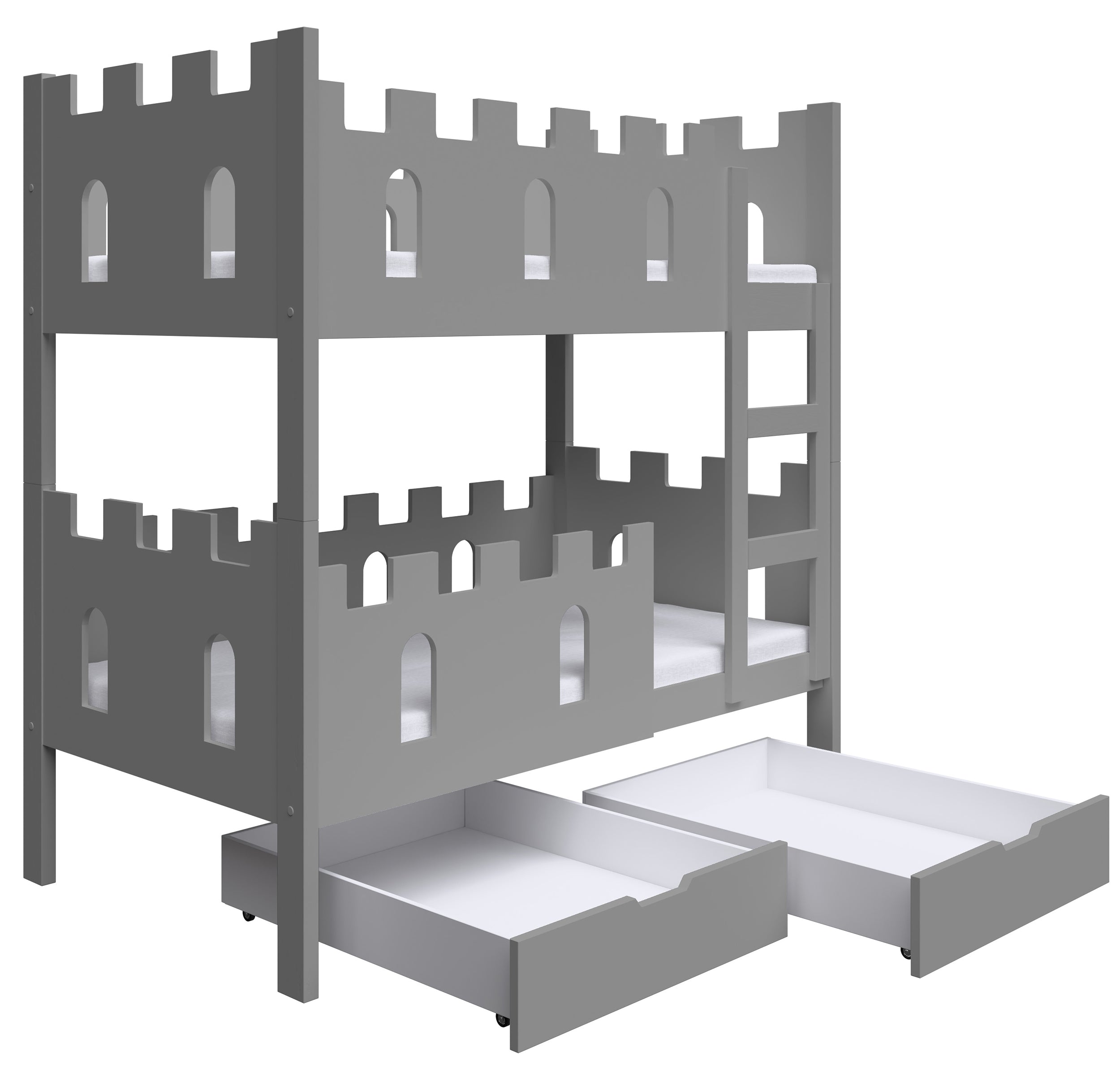 selsey-castelo-etagenbett-75x180-cm-mit-matratzen-und-schubladen-grau image 1