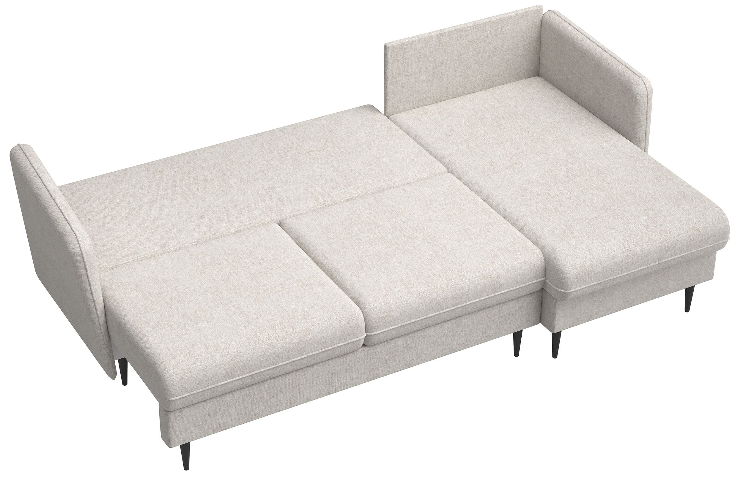 selsey-volio-l-f-rmiges-ecksofa-mit-schlaffunktion-hellbeige-chenille-schwarze-b image 6