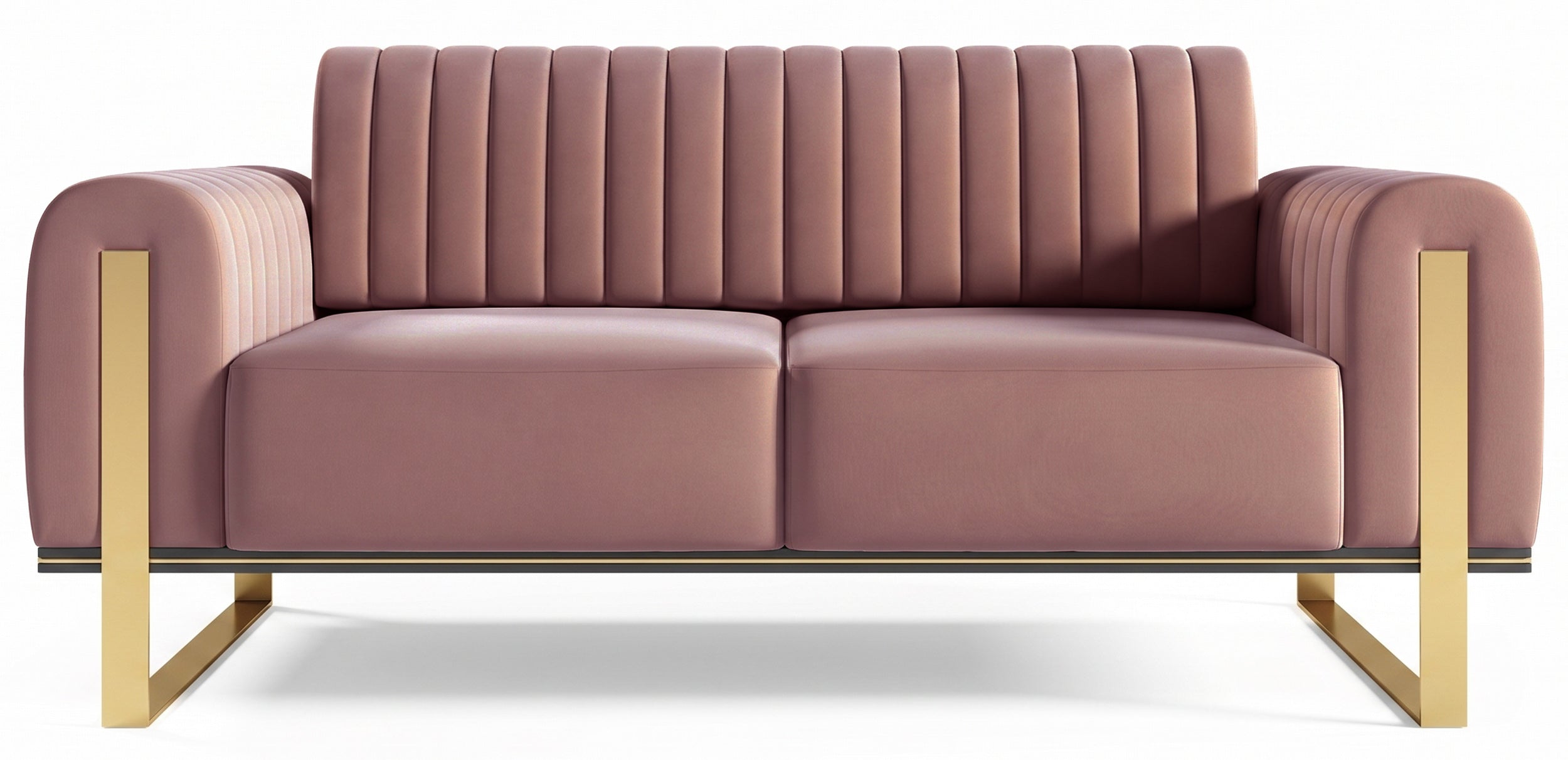 selsey-parissa-zweisitziges-sofa-rosa-samt image 1