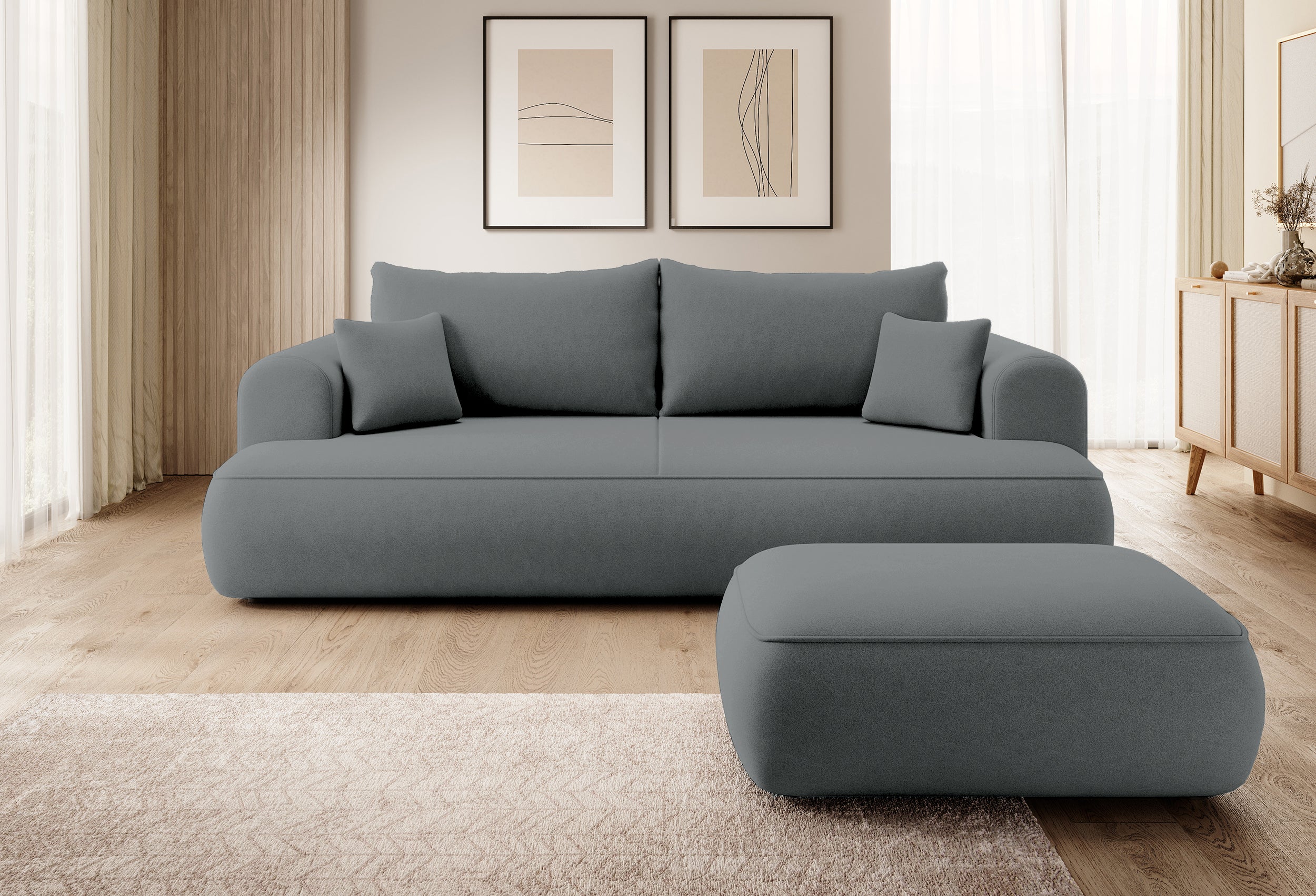 selsey-ovo-hocker-dunkelgrauer-samt-pflegeleichter-stoff image 2