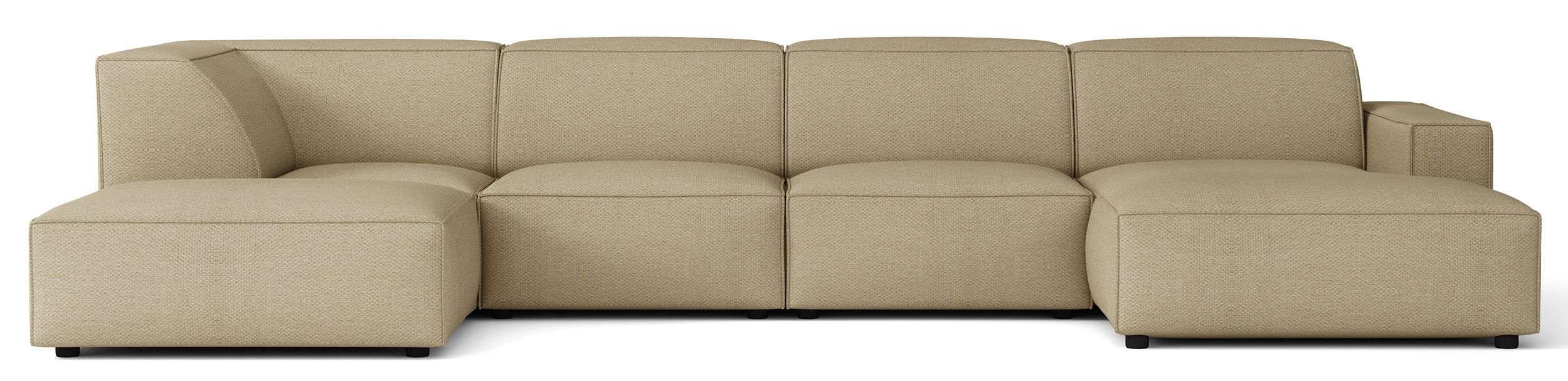 selsey-sellmo-gro-es-u-f-rmiges-modulares-ecksofa-links-mit-pouf-dunkelbeige-hyd image 1