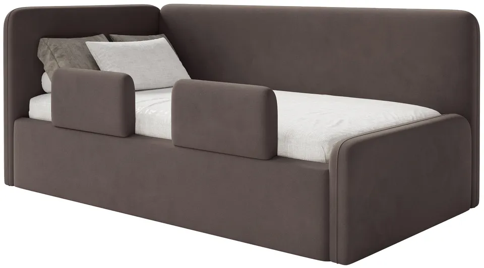 selsey-fanklo-jugendbett-90x200-cm-links-mit-stauraum-und-gel-nder-braun-velours image 1