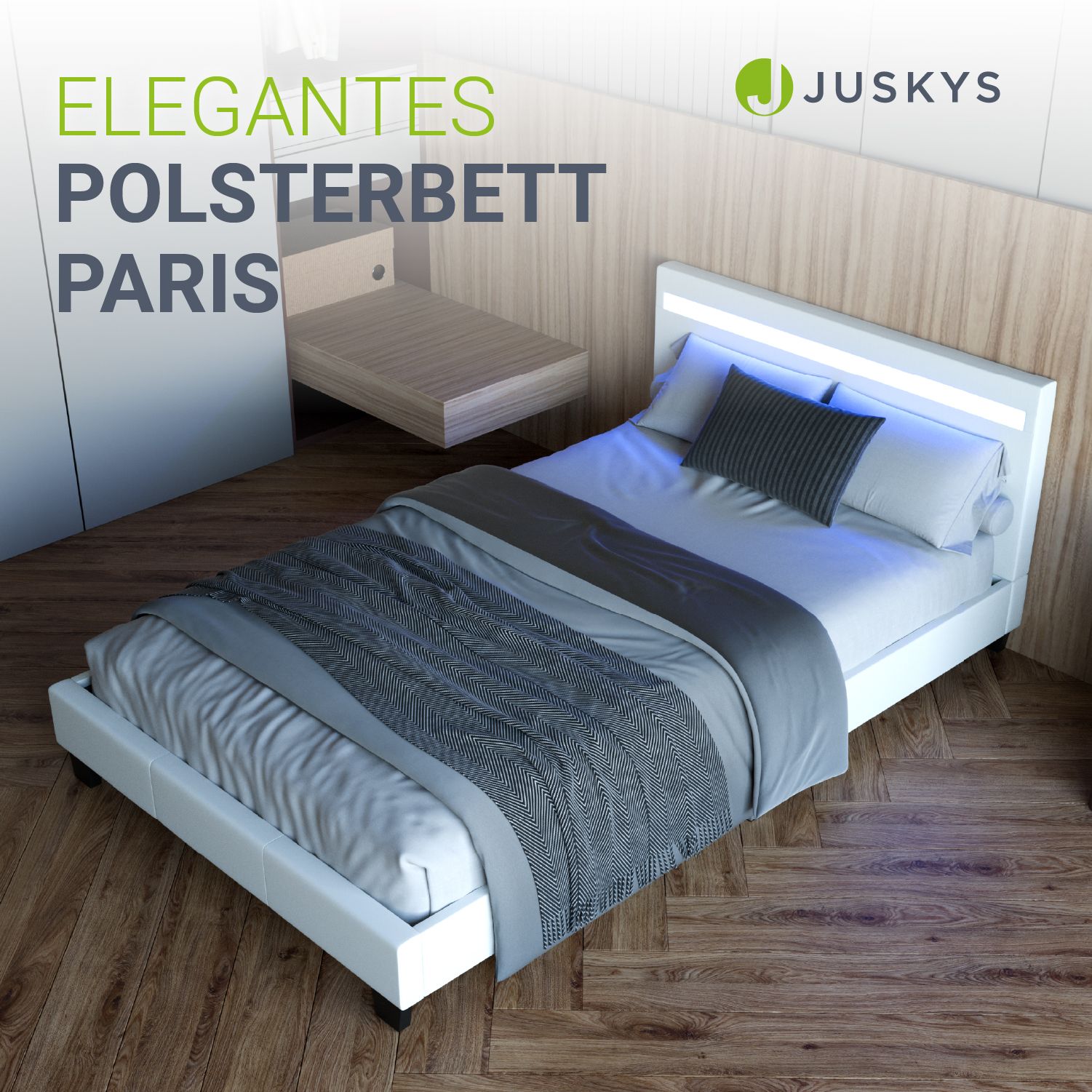 juskys-paris-polsterbett-140x200-cm-wei-mit-lattenrost image 6