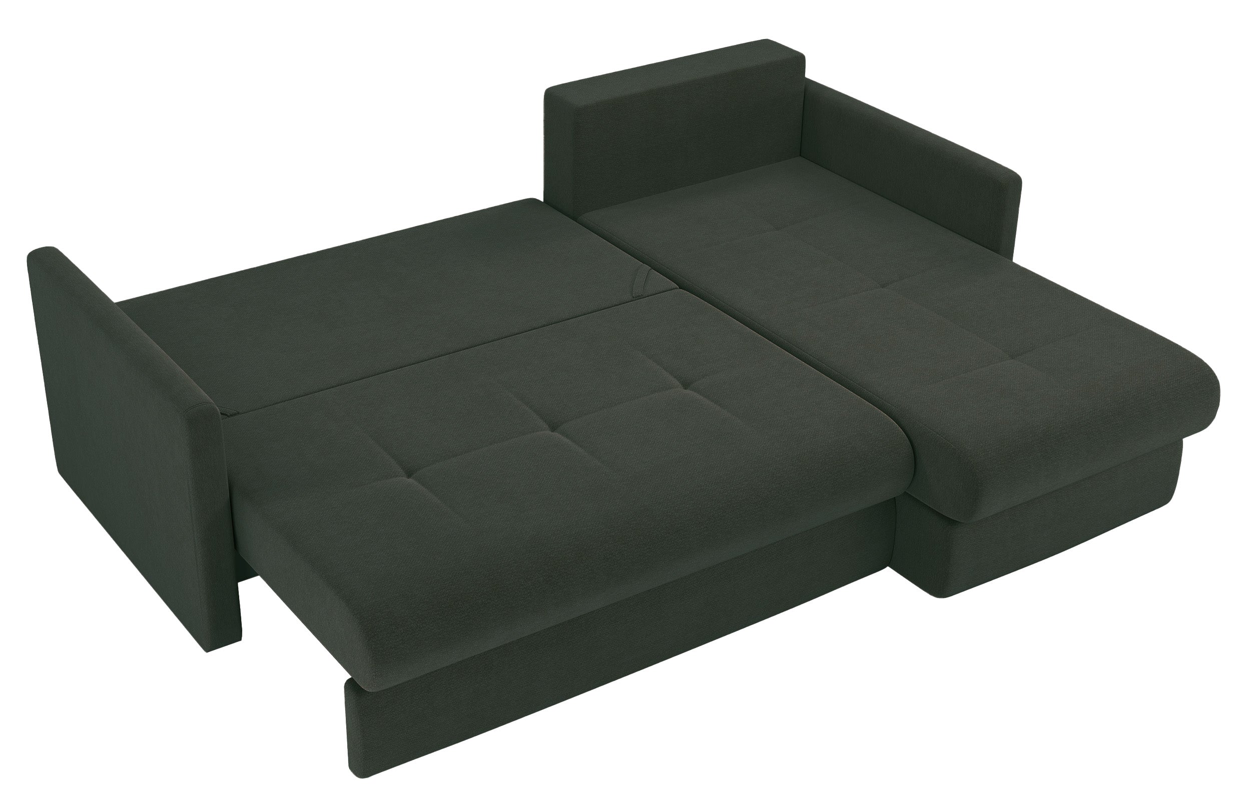 selsey-lorro-eckcouch-l-form-universell-mit-schlaffunktion-dunkelgr-ner-chenille image 3