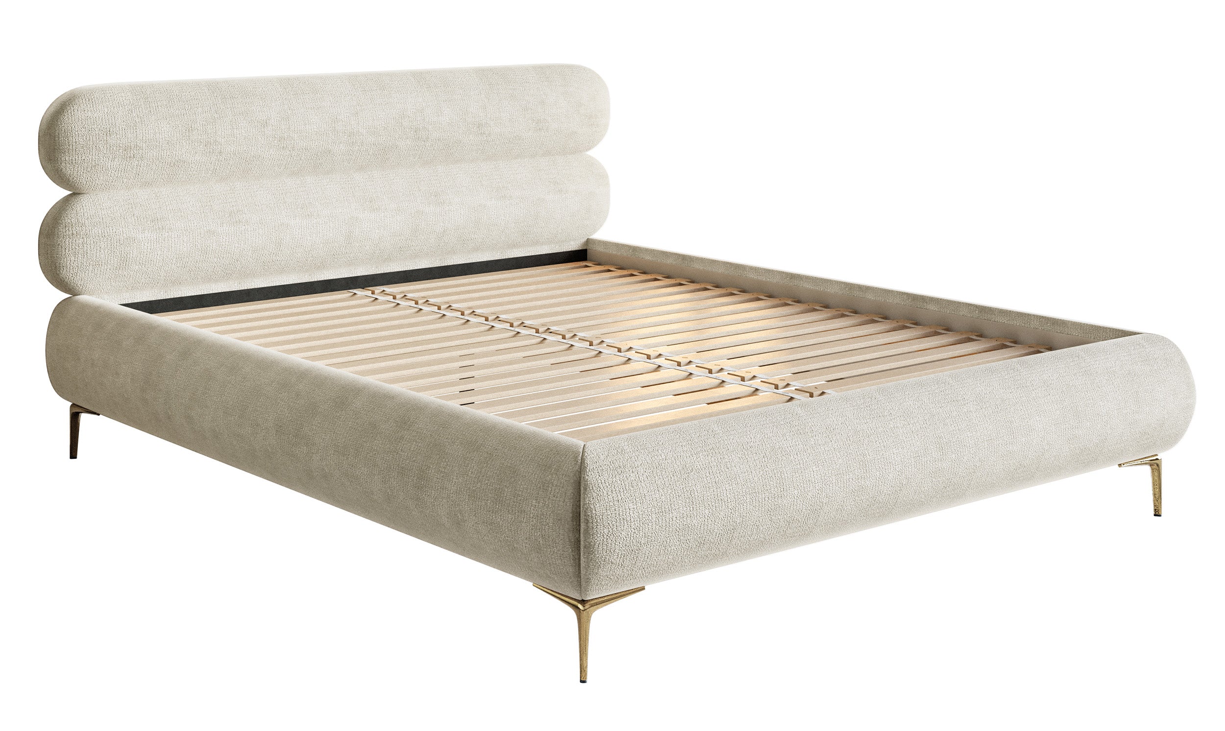 selsey-roule-polsterbett-160x200-cm-grau-beige-chenille-mit-goldenen-beinen image 7