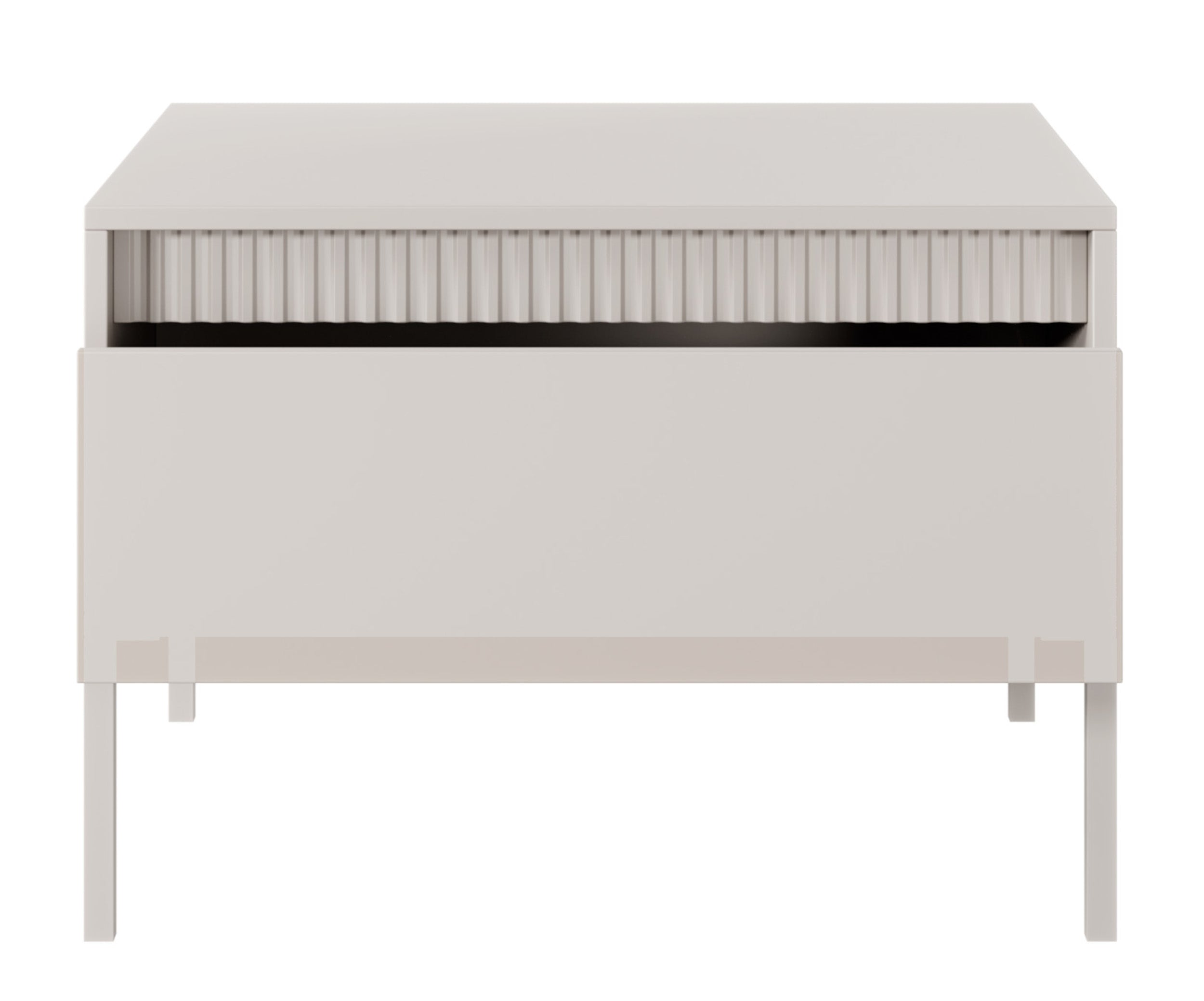 selsey-couchtisch-falsetto-68x68-cm-mit-schublade-beige-geriffelt image 5