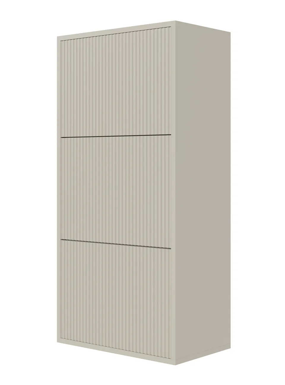 selsey-schuhschrank-veldio-50-cm-mit-3-f-chern-grau-beige-zum-aufh-ngen image 1