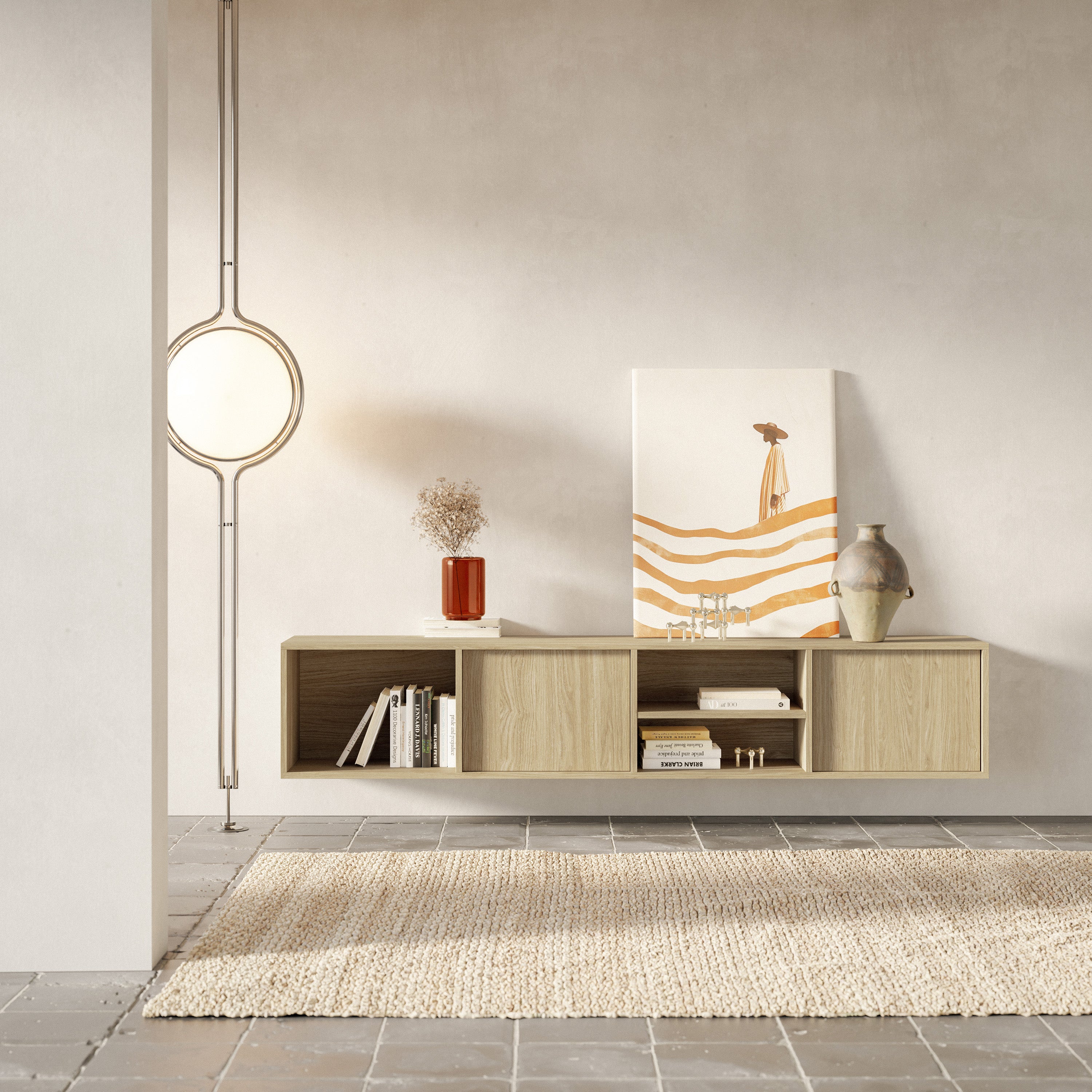 selsey-sanva-tv-h-ngeschrank-200-cm-zweit-rig-ge-lte-eiche-3-f-cher image 2