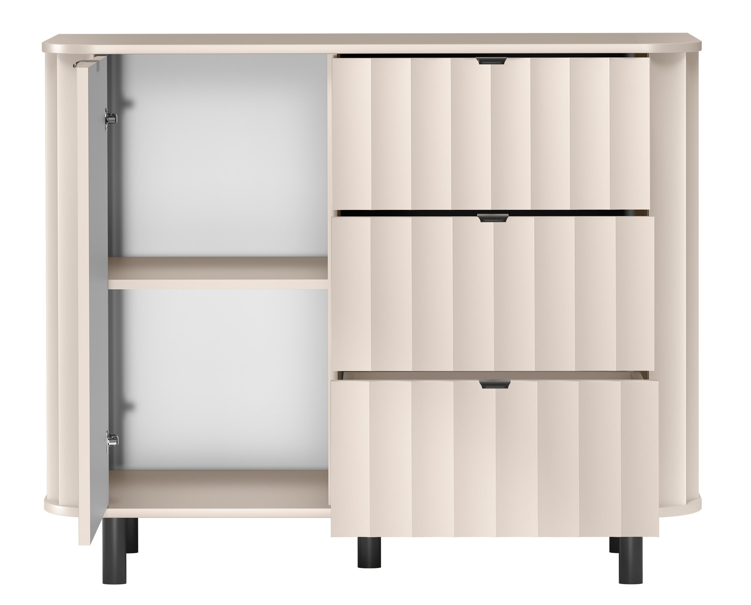 selsey-novado-kommode-mit-1-t-r-und-3-schubladen-111-cm-kaschmir image 2