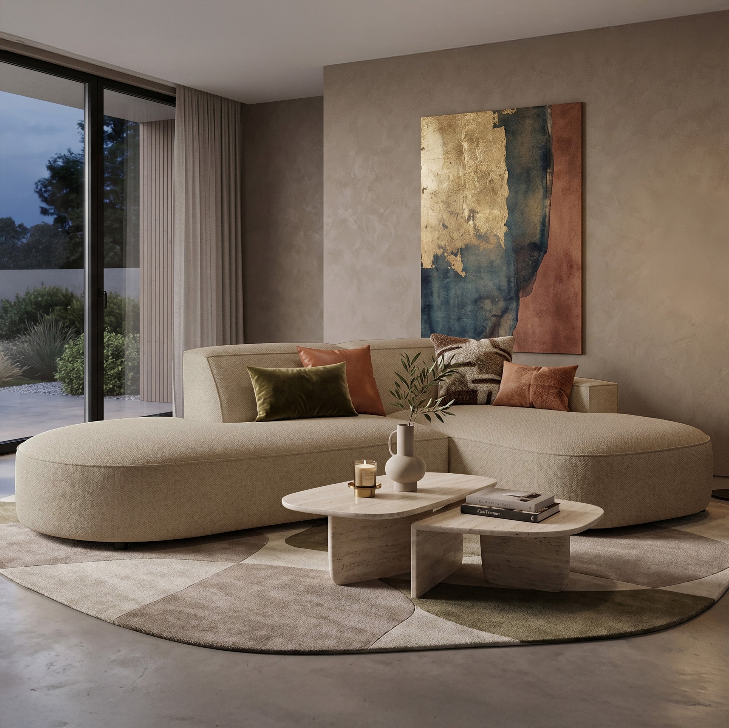 selsey-sallmo-modulares-ecksofa-l-form-rechts-dunkelbeige-hydrophober-chenille-s image 2