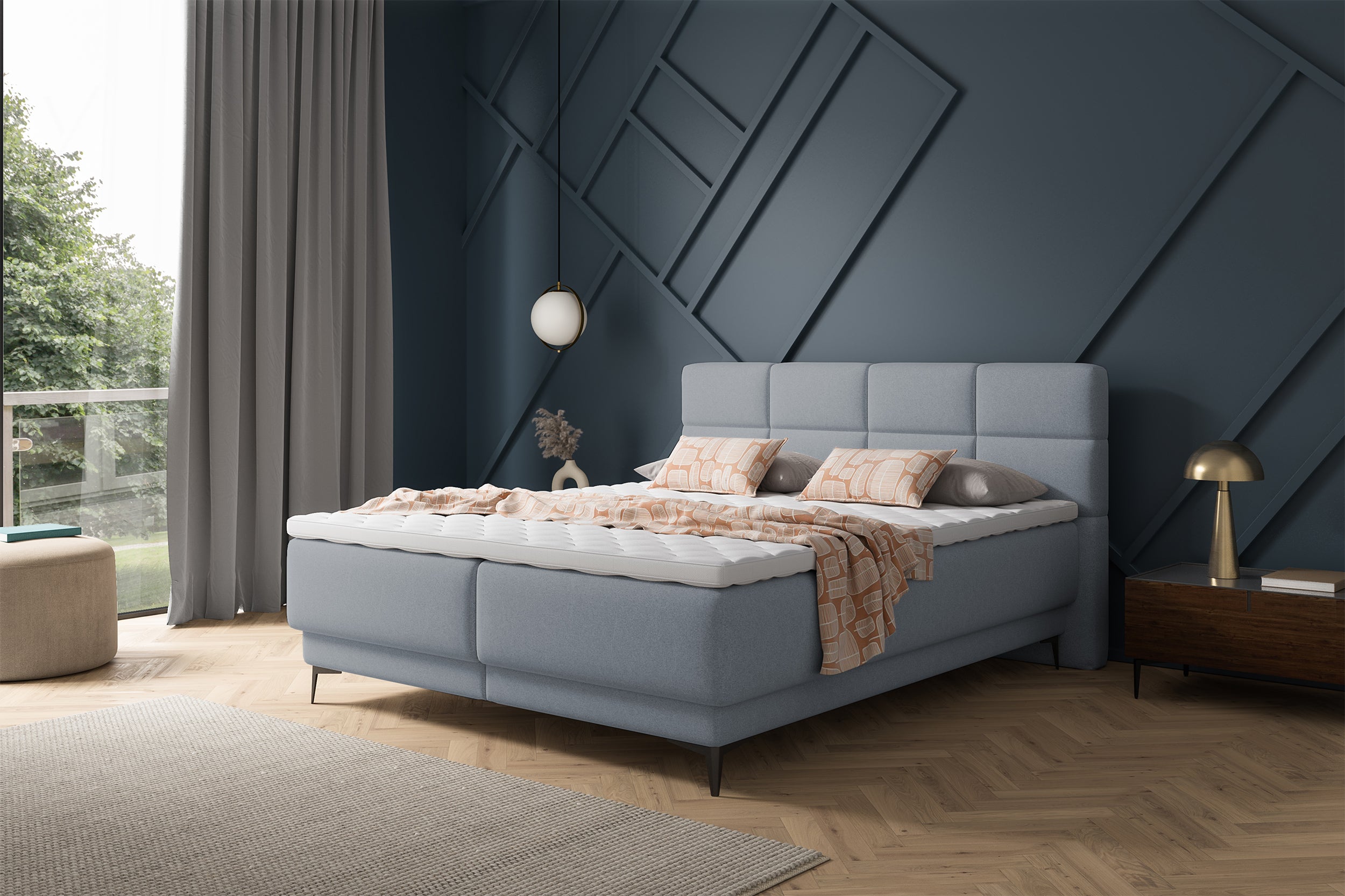 selsey-rektango-kontinentalbett-180x200-cm-grafischer-samt-mit-stauraum-und-topp image 2