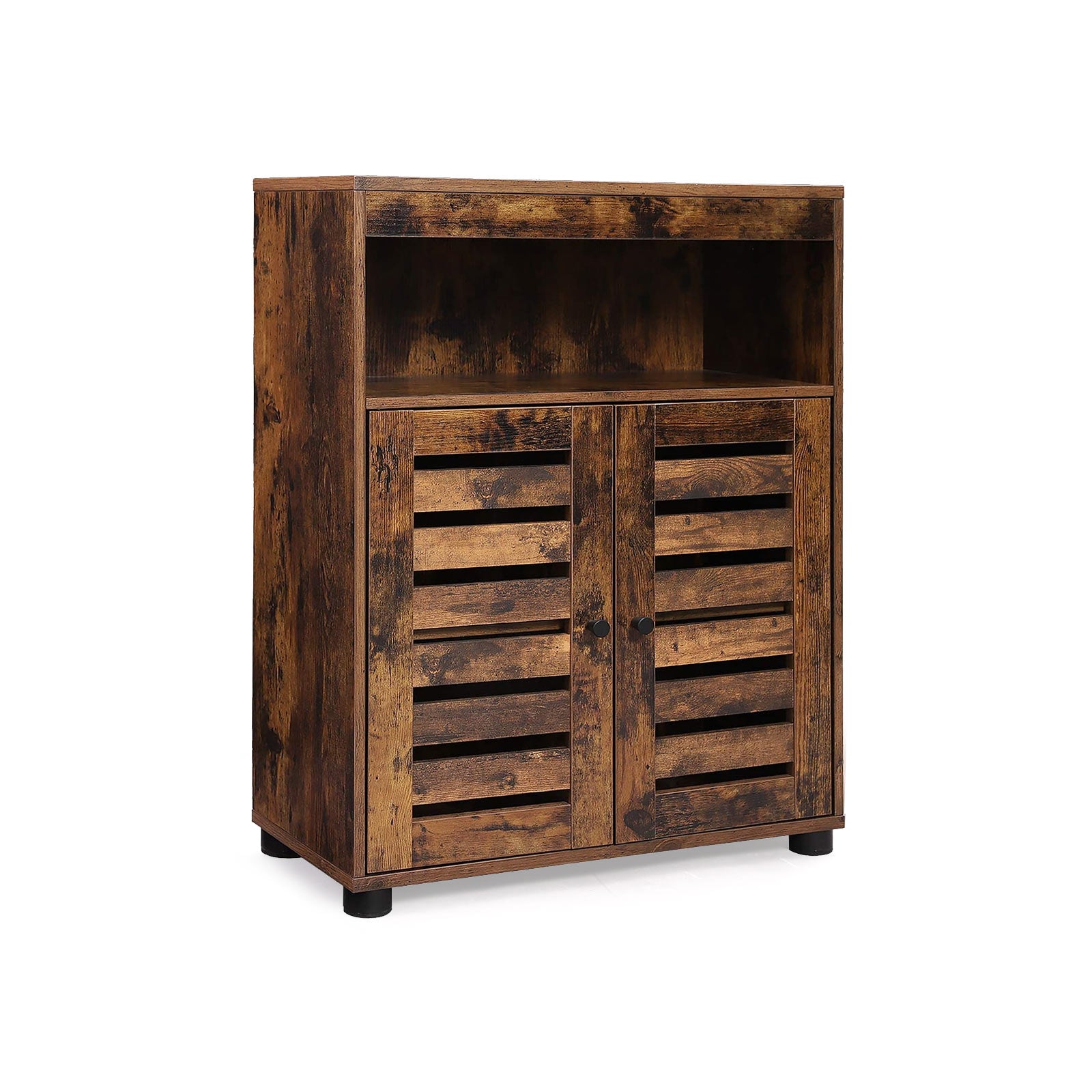 vasagle-badezimmerschrank-60-x-30-x-80-cm-vintagebraun-mit-lamellent-ren image 1