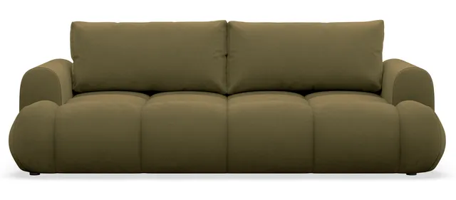 selsey-ombo-doce-3-sitziges-schlafsofa-mit-stauraum-velours-oliv-wasserabweisend image 1