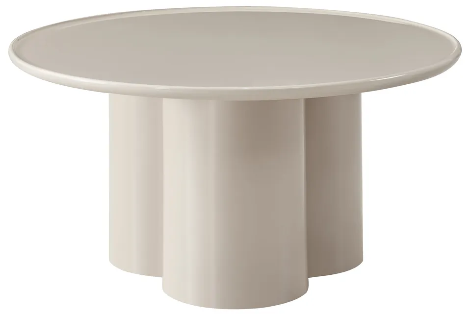 selsey-roulness-runder-couchtisch-80-cm-hellbeige-hochglanz image 1