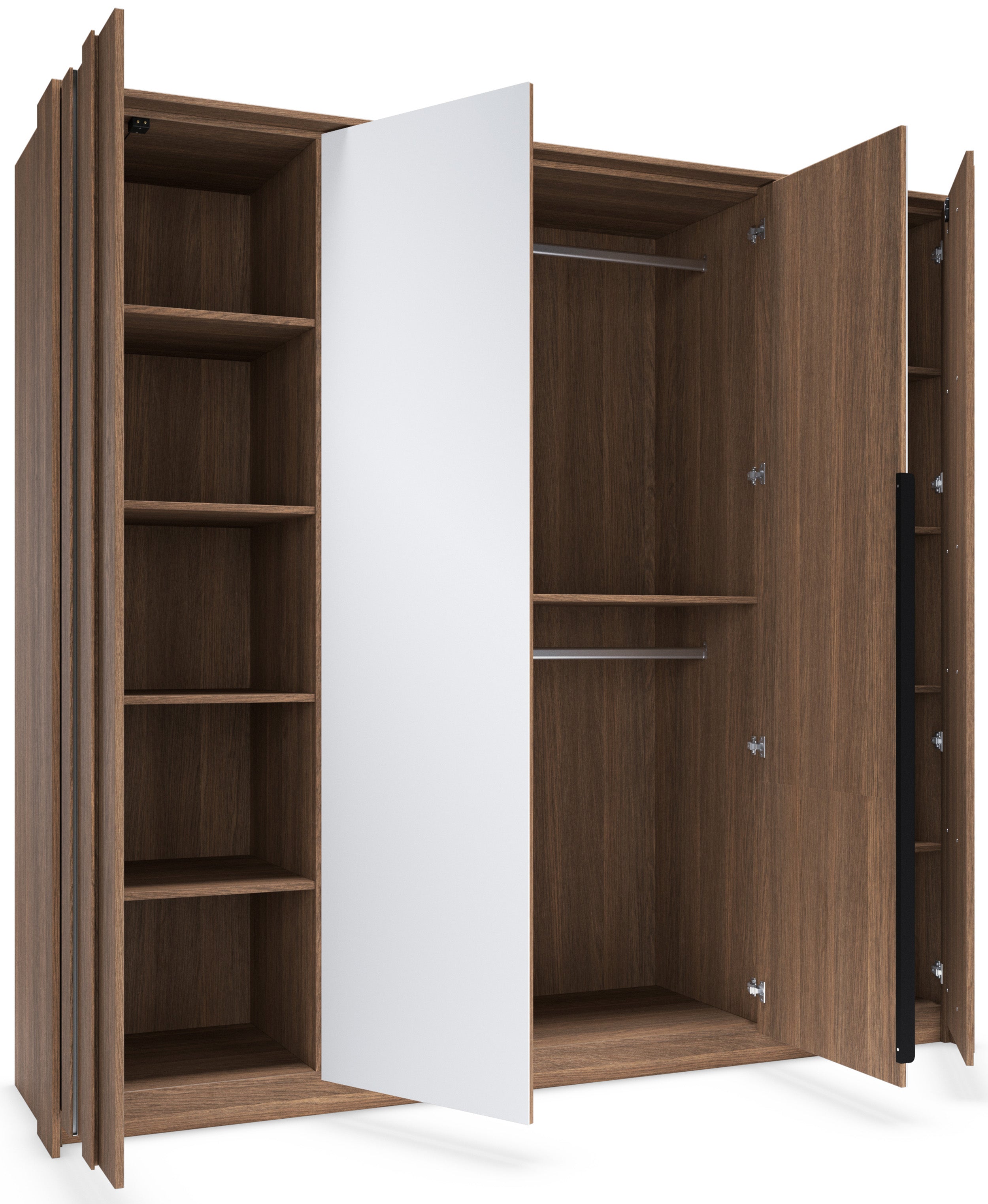selsey-amaro-4-t-riger-kleiderschrank-mit-spiegel-und-led-223-cm-eiche-dunin image 3