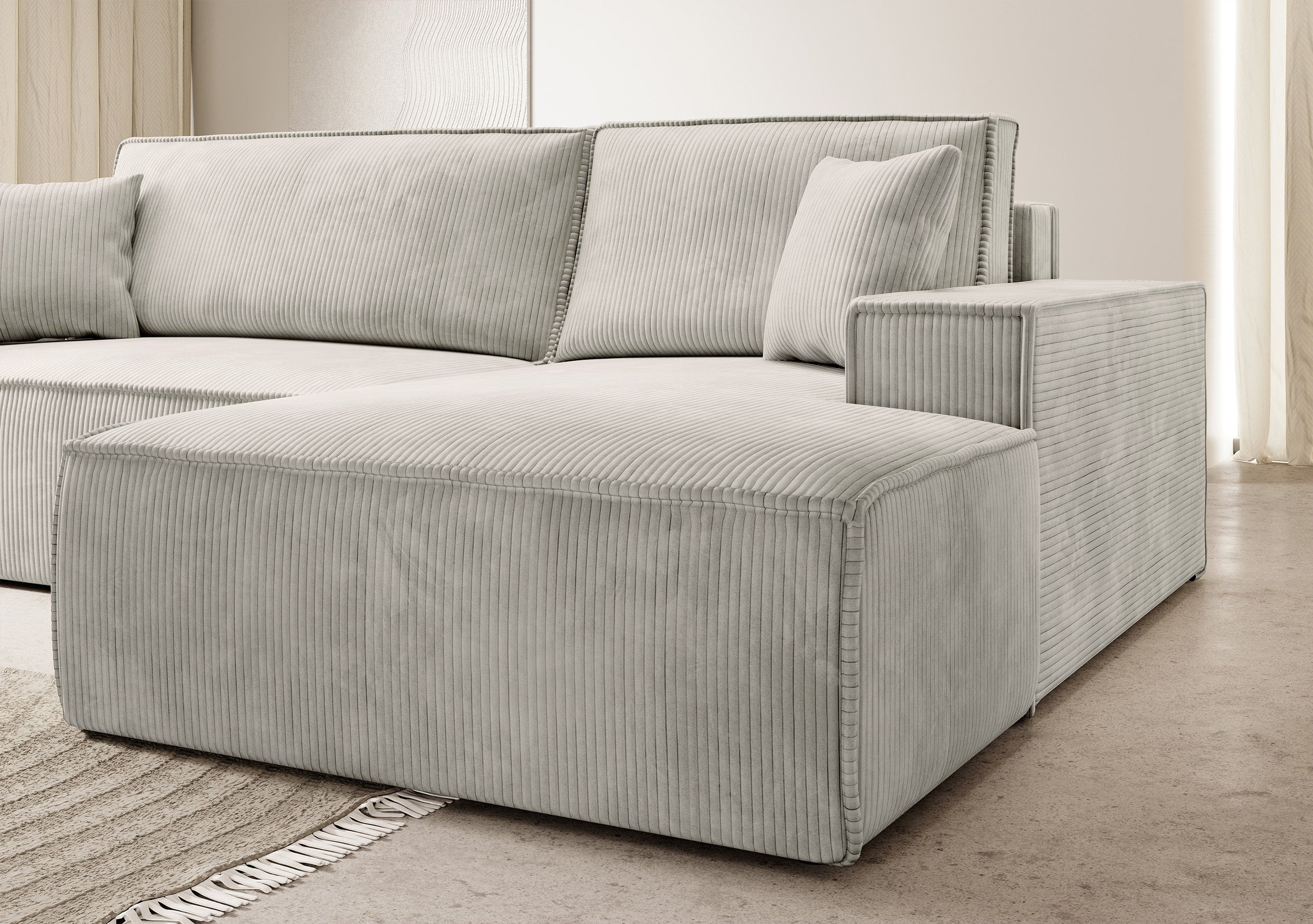 selsey-farese-new-ecksofa-mit-schlaffunktion-rechtsseitig-creme-cord-mit-staurau image 5