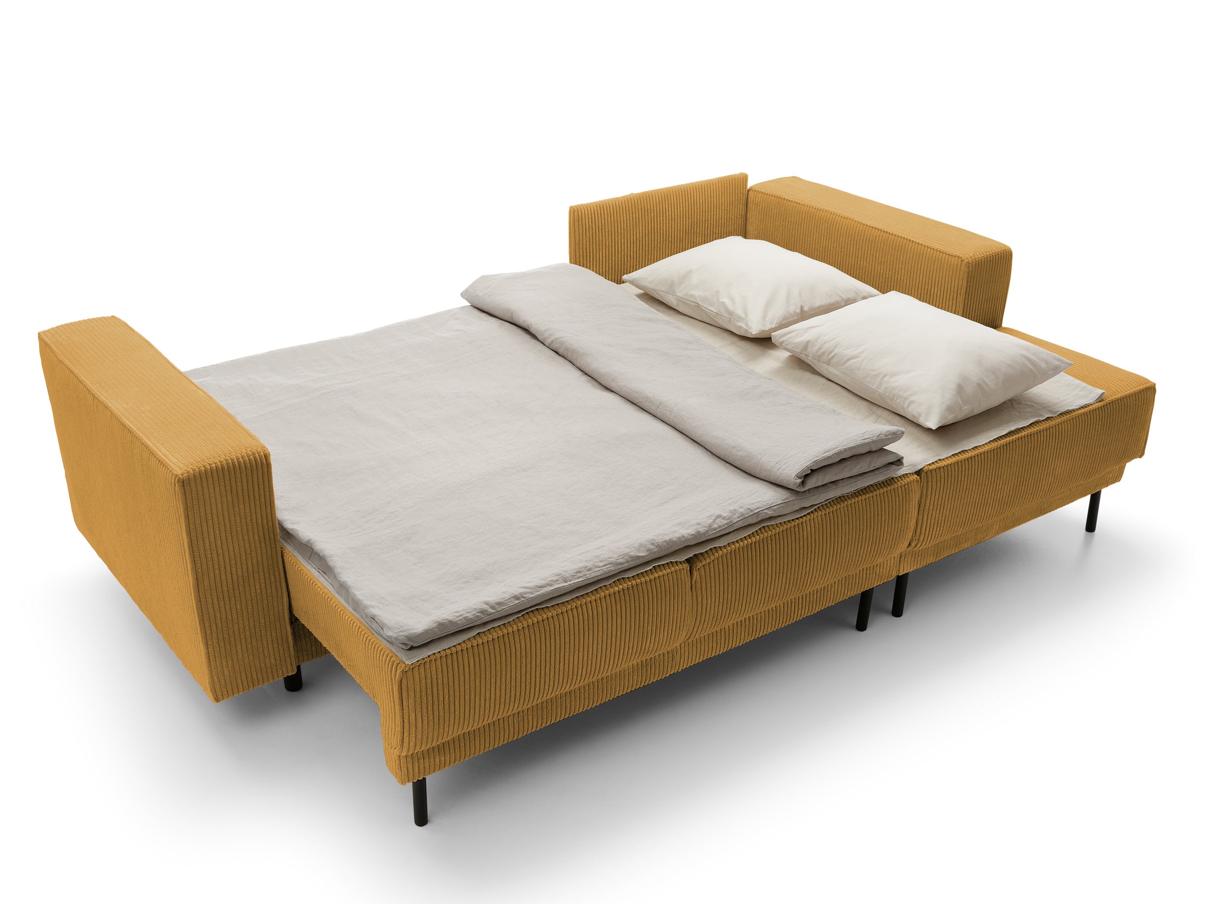 selsey-rodario-mini-ecksofa-rechts-l-form-senfgelb-cord-mit-schlaffunktion-und-s image 8
