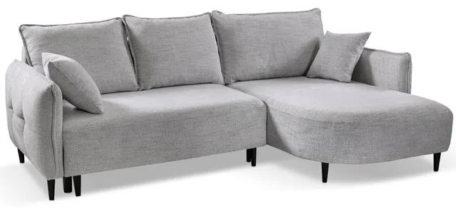 selsey-oblivio-mini-ecksofa-mit-schlaffunktion-rechts-l-form-hellgrau-flechtstof image 1