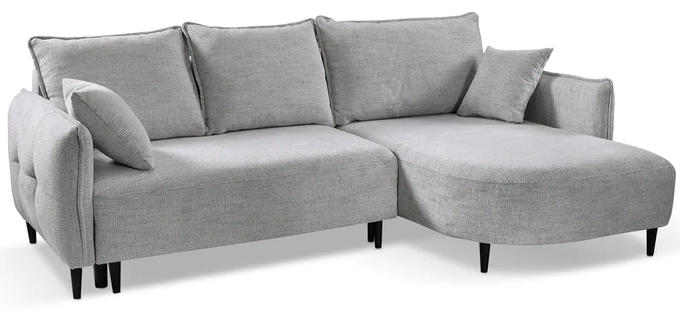 selsey-oblivio-mini-ecksofa-mit-schlaffunktion-rechts-l-form-hellgrau-flechtstof image 1