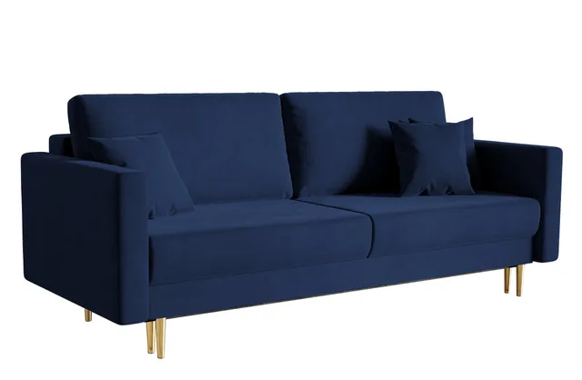 selsey-valico-dreisitziges-schlafsofa-samtblau-wasserabweisend image 1