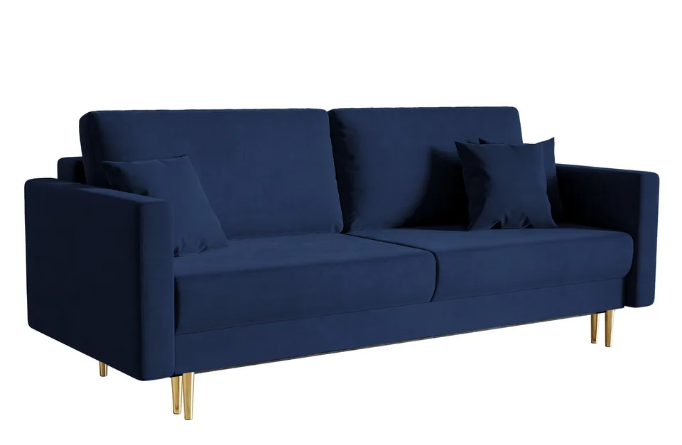 selsey-valico-dreisitziges-schlafsofa-samtblau-wasserabweisend image 1