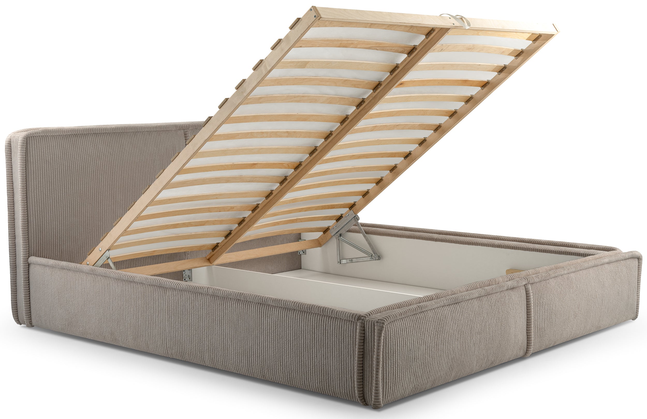 selsey-cordo-gepolstertes-bett-160x200-cm-mit-stauraum-beige-cordstoff-holzlatte image 3