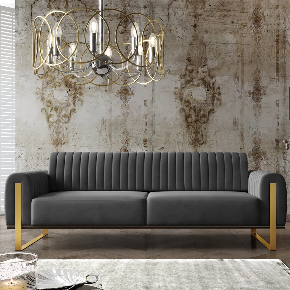 selsey-parissa-dreisitziges-sofa-grauer-samt image 1