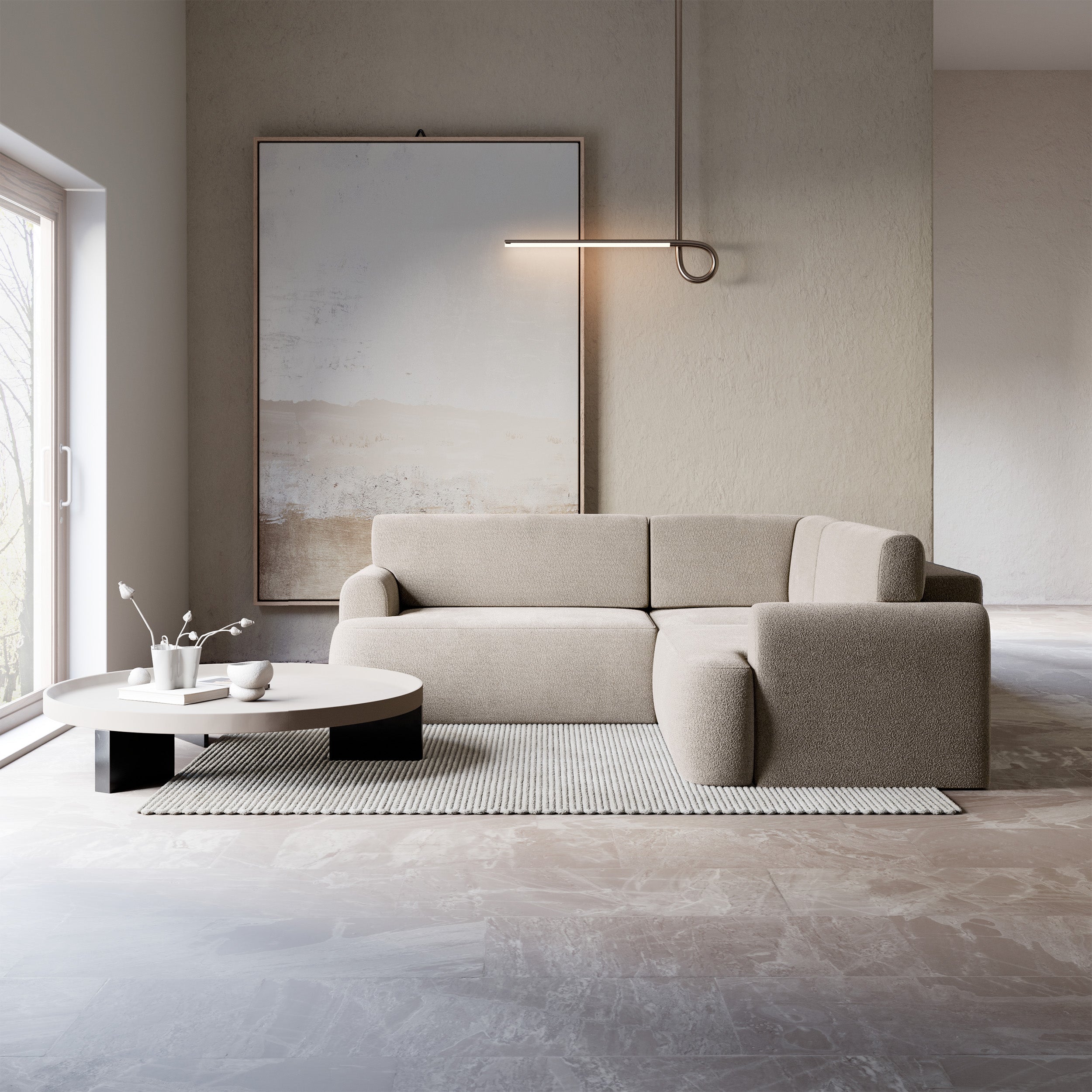 selsey-kaveo-ecksofa-l-form-mit-schlaffunktion-grau-beige-chenille image 2