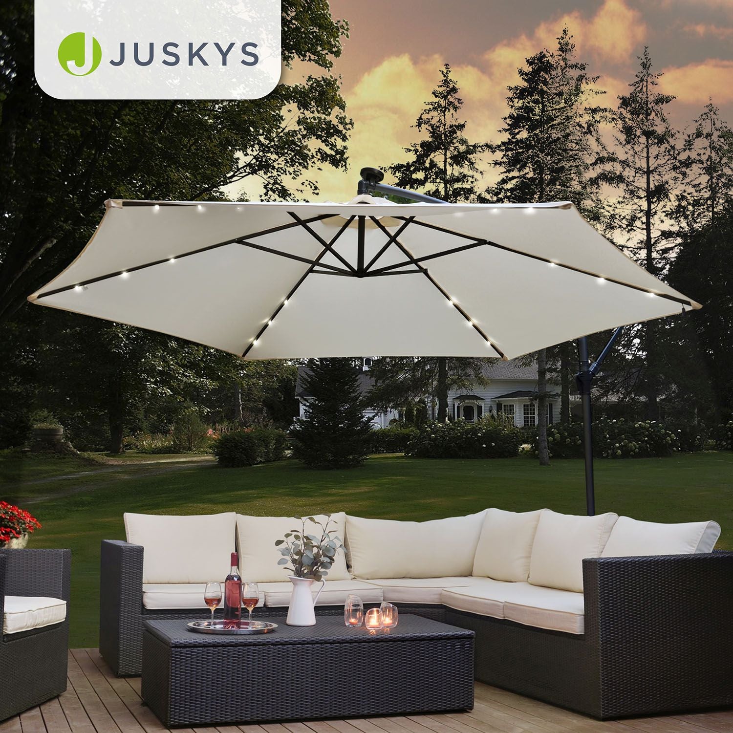 juskys-led-ampelschirm-brazil-3-5-m-grau-creme-mit-st-nder-und-kurbel image 7