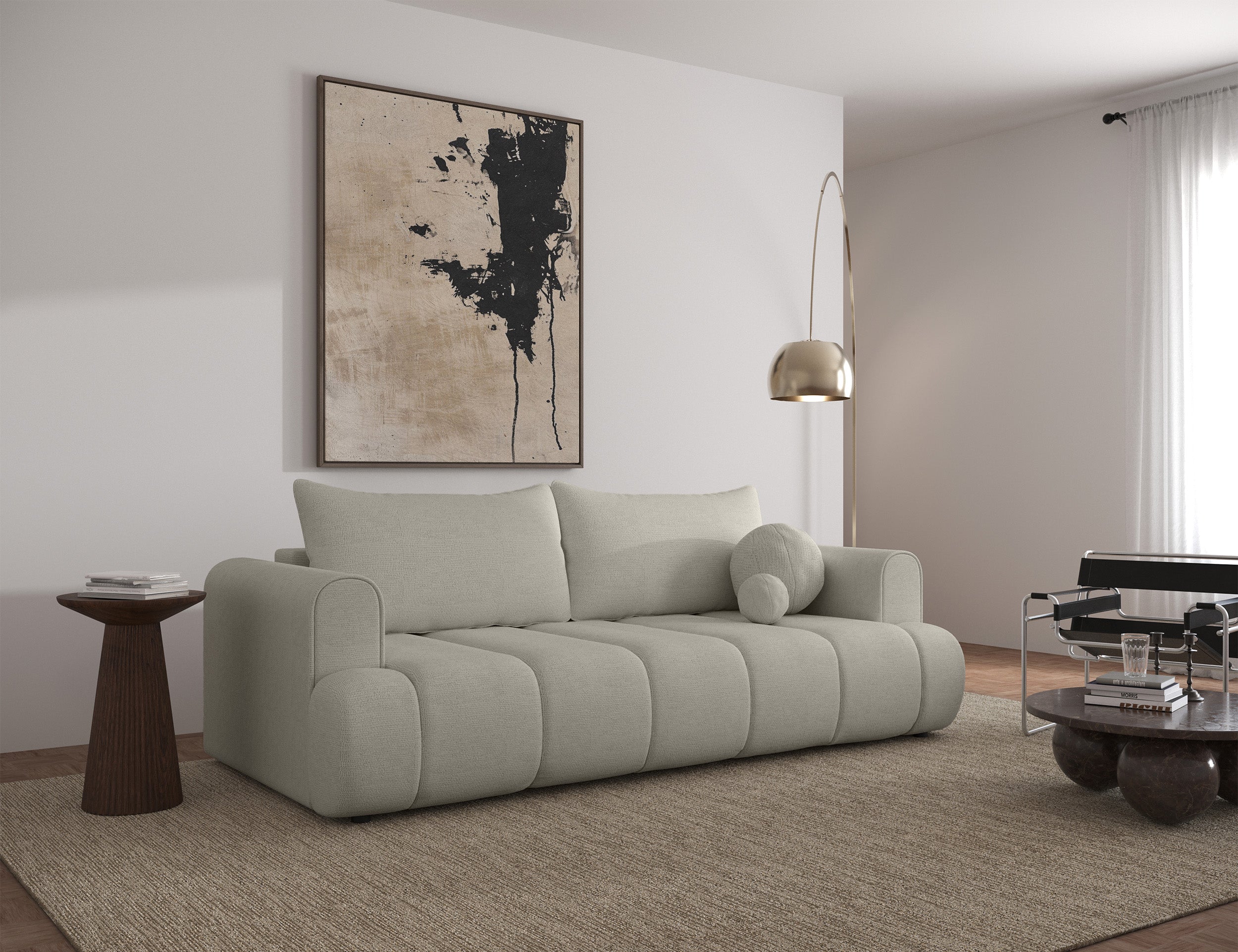 selsey-dandelino-3-sitzer-sofa-mit-schlaffunktion-grau-beiger-chenille-hydrophob image 3