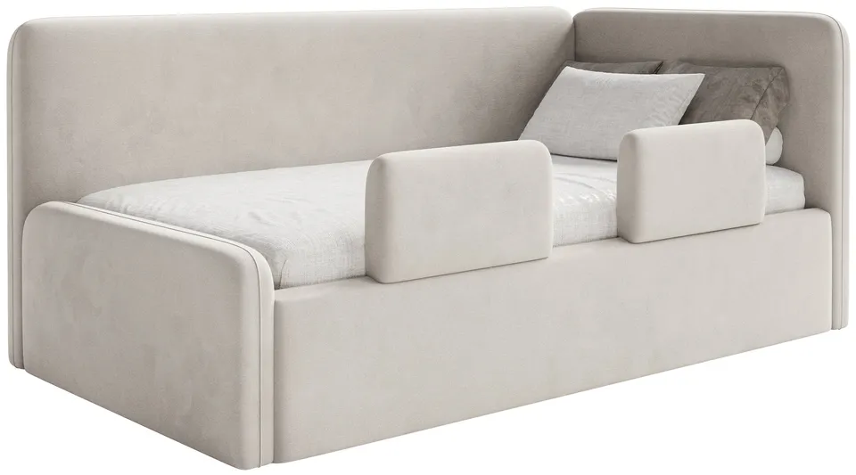 selsey-fanklo-jugendbett-90x200-cm-rechts-mit-stauraum-hellbeige-samt image 1