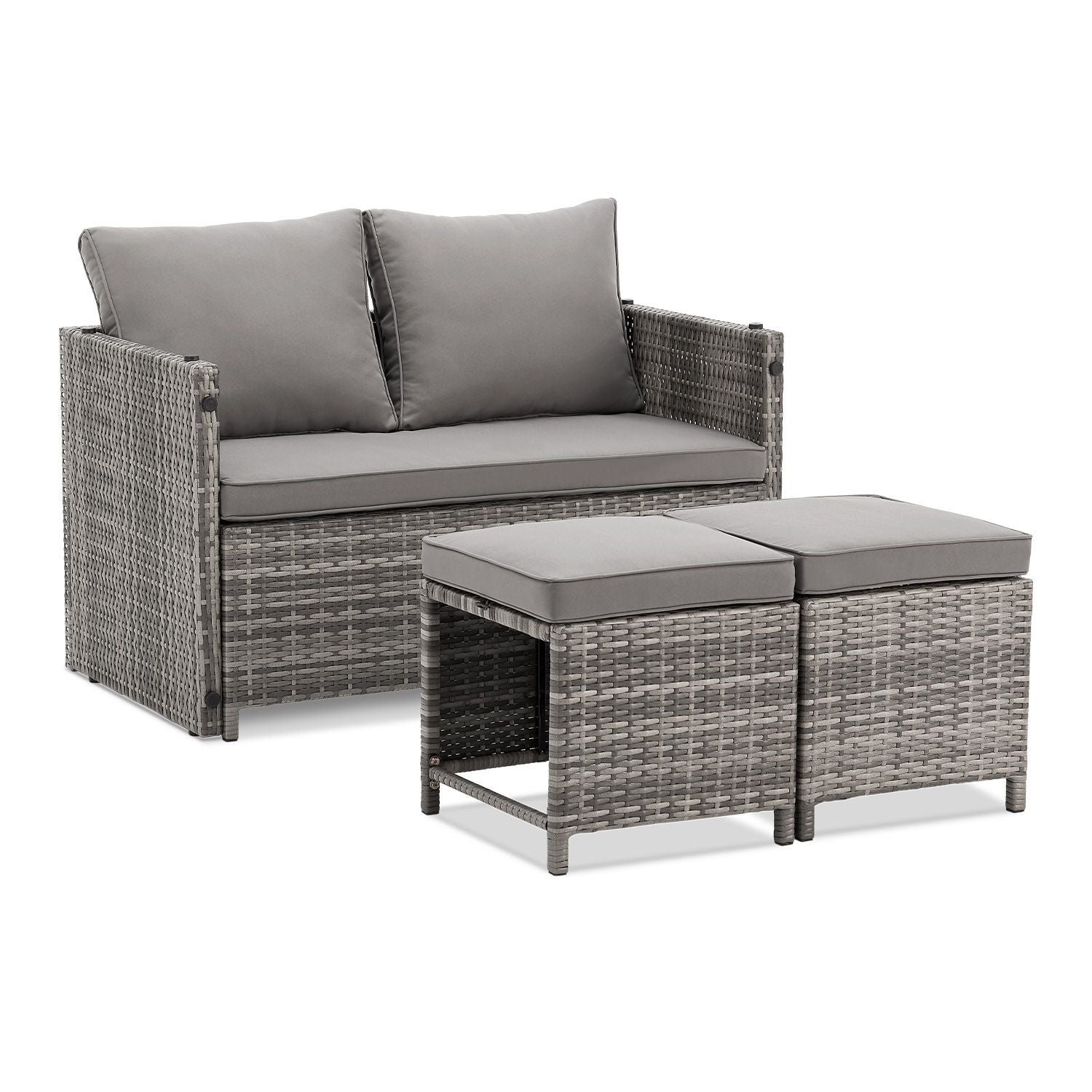 juskys-gartenm-bel-jamaika-2in1-polyrattan-set-grau-meliert image 1