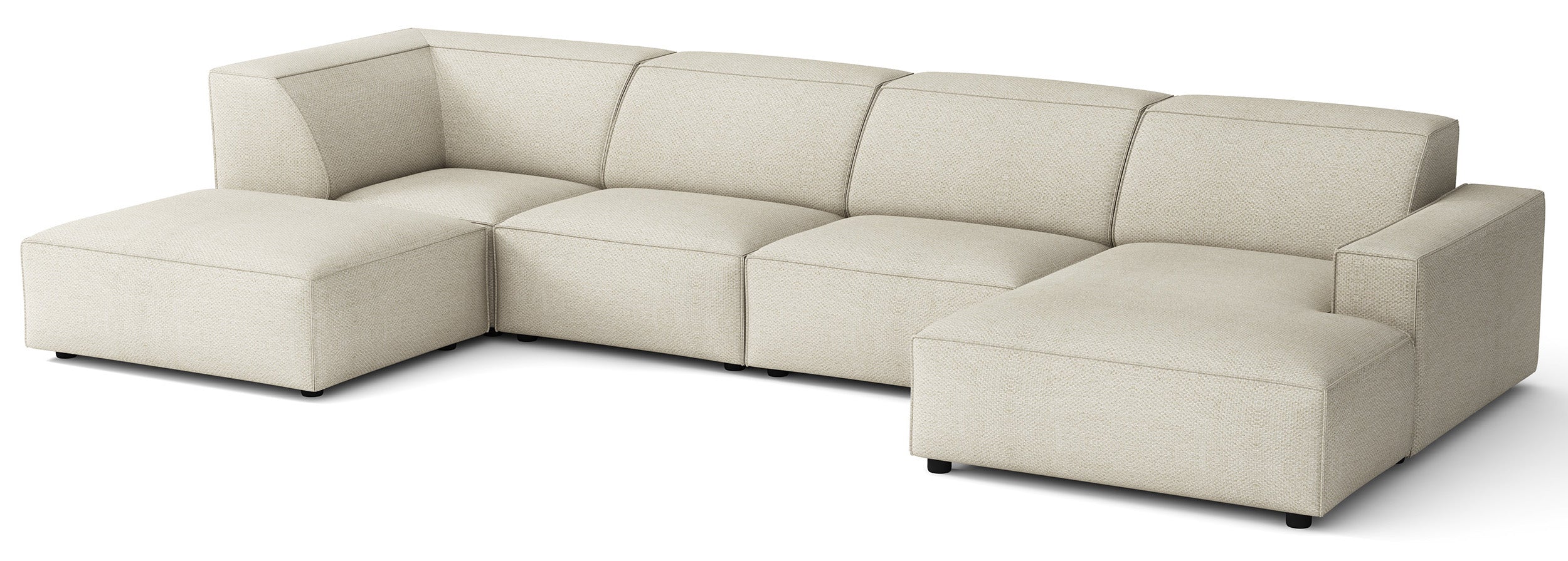selsey-sellmo-gro-es-u-f-rmiges-modulares-ecksofa-mit-hocker-links-creme-hydroph image 3