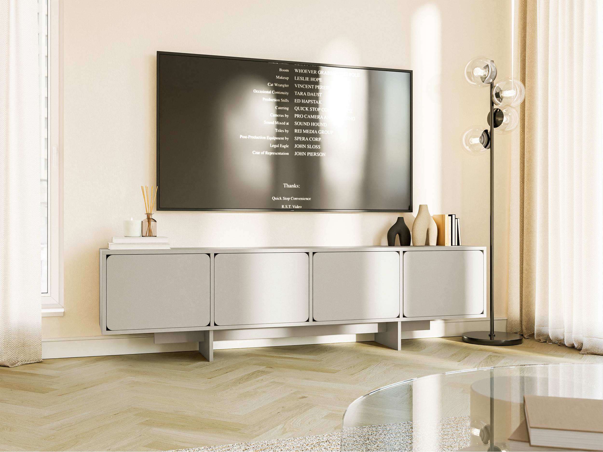 selsey-wuwu-tv-schrank-200-cm-mit-vier-f-chern-grau-beige image 4