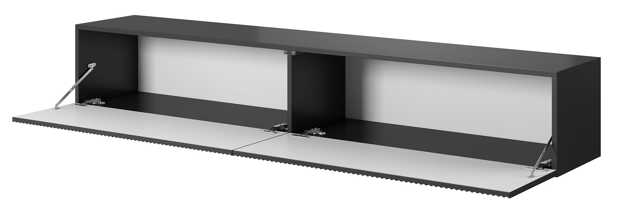 selsey-veldio-tv-schrank-175-cm-schwarz-h-ngend-mit-gefr-ster-front image 2