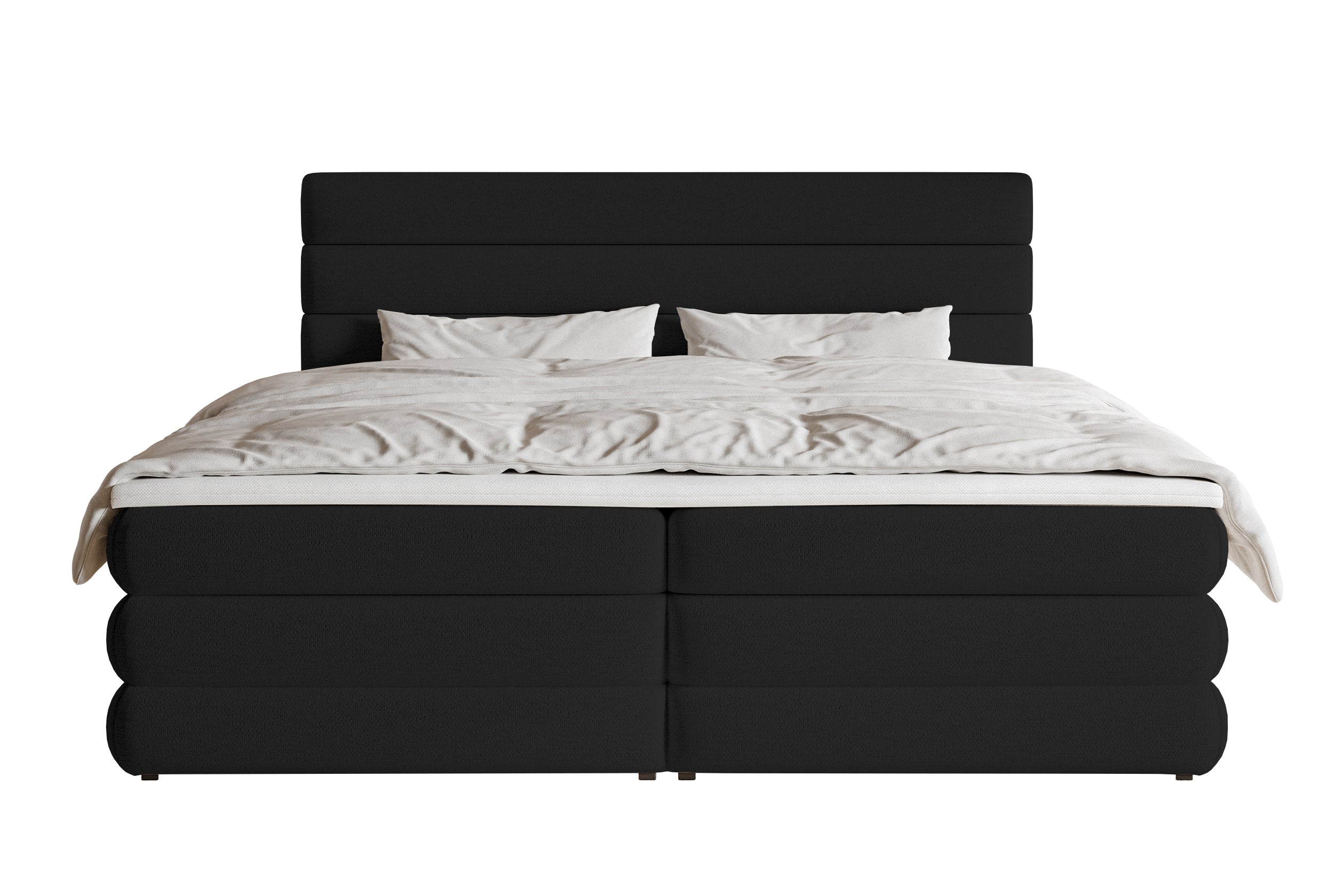 selsey-alegre-kontinentales-bett-180x200-cm-mit-topper-und-2-boxen-schwarzer-che image 4
