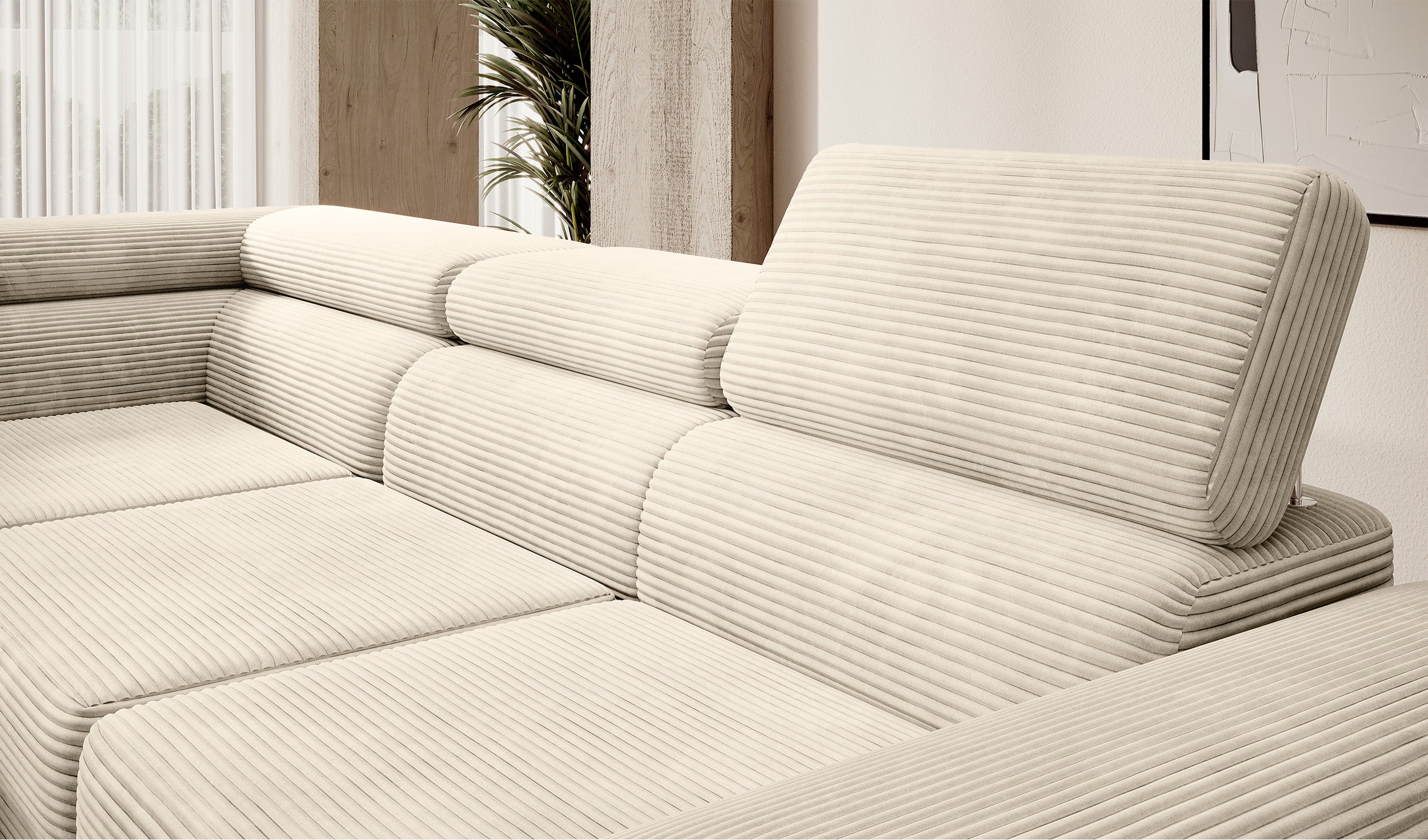 selsey-stevil-ecksofa-links-mit-schlaffunktion-und-stauraum-hellbeiger-cord image 5