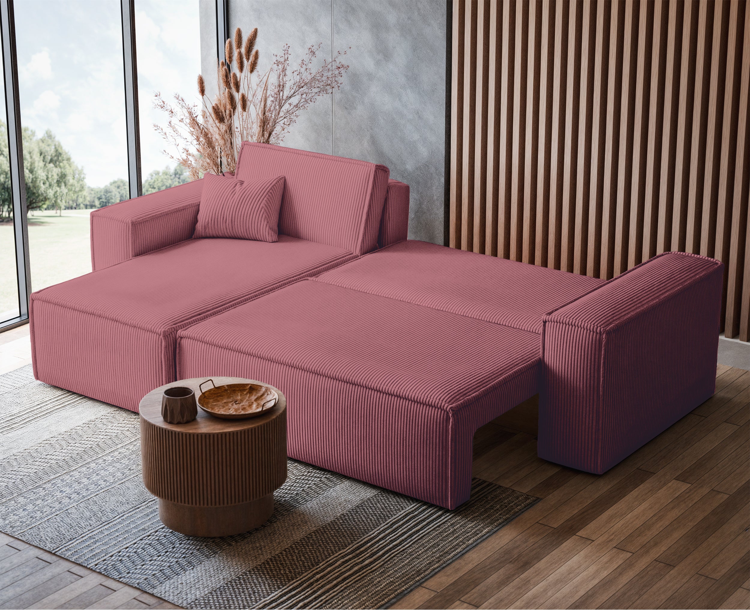 selsey-ecksofa-scarlo-l-f-rmig-mit-schlaffunktion-und-stauraum-dunkelrosa-cord-u image 5