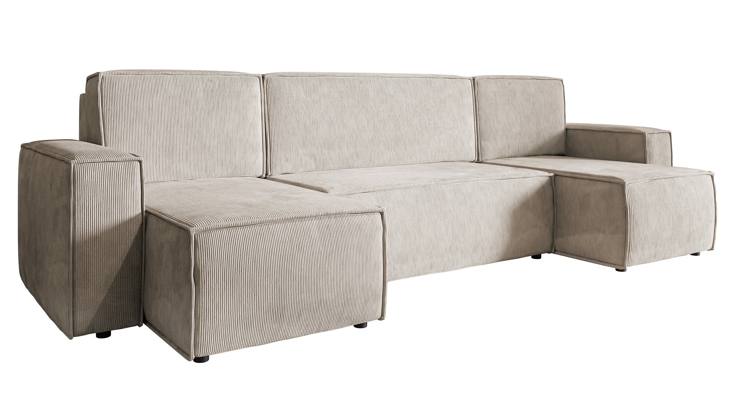 selsey-copertino-u-eckcouch-mit-schlaffunktion-und-stauraum-beige-cord image 1