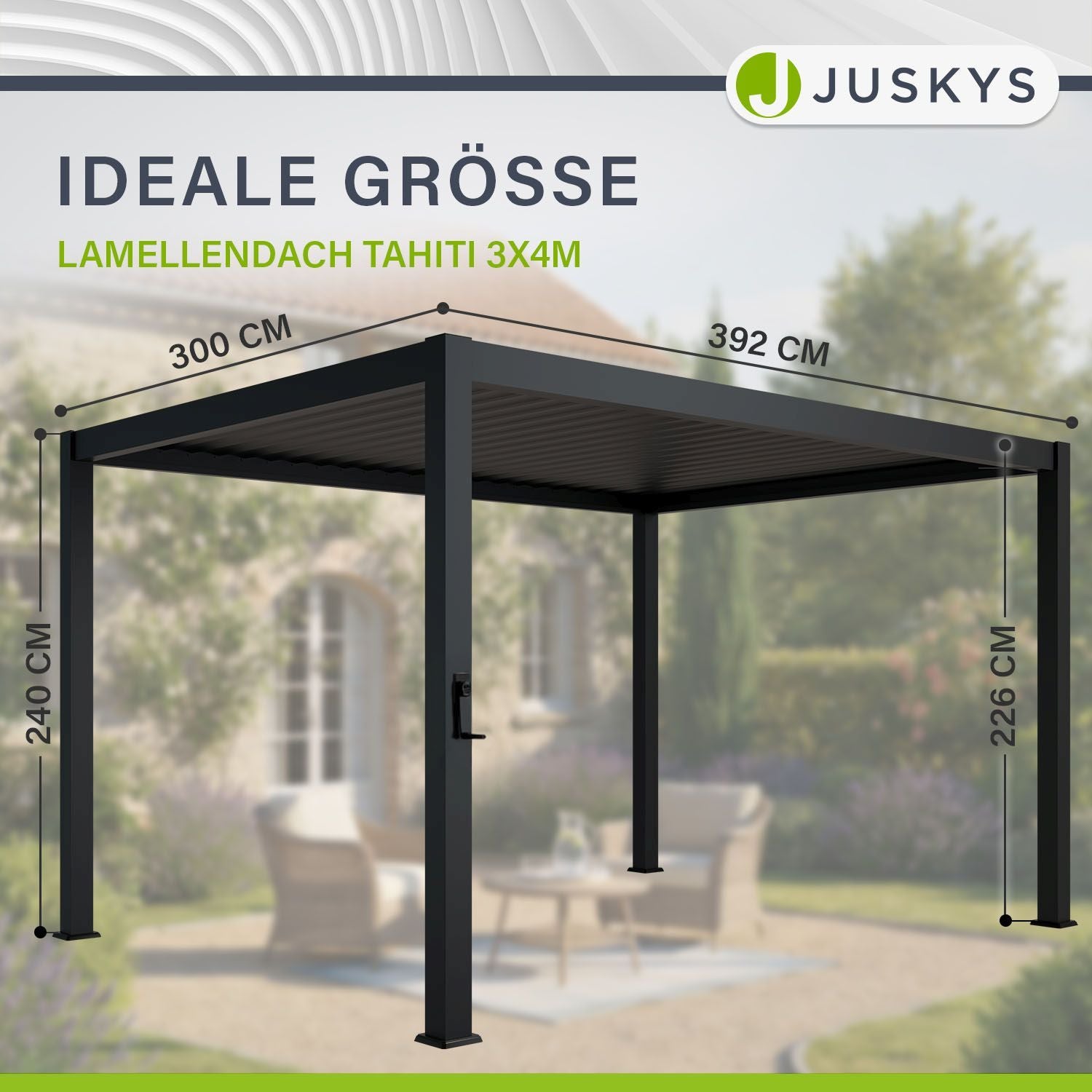 juskys-tahiti-lamellendach-3-x-4-m-anthrazit-pergola-mit-seitenwand-4-m image 4