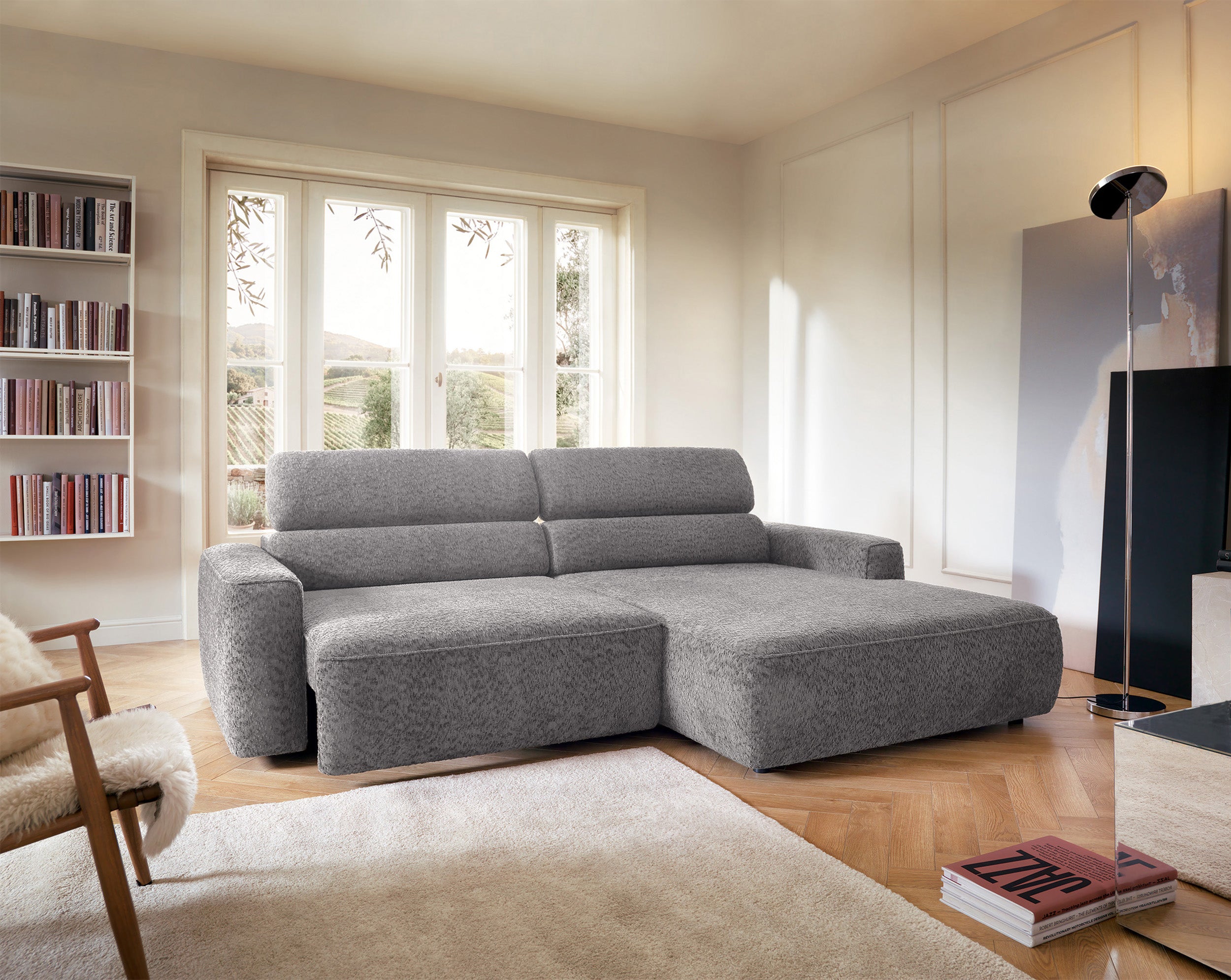 selsey-fando-ecksofa-l-form-rechts-mit-elektrisch-ausziehbarer-sitzfl-che-hellgr image 3