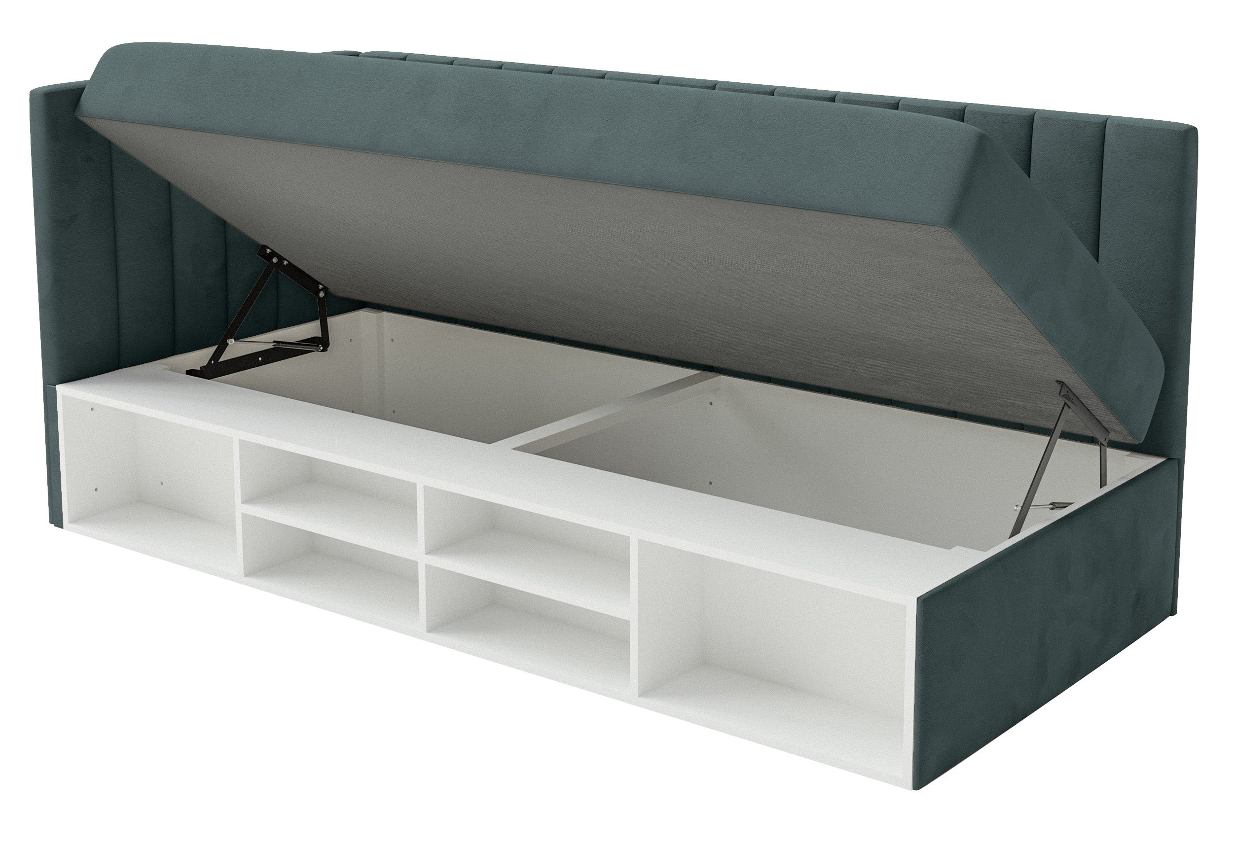 selsey-ventrio-jugendbett-90x200-cm-links-mit-stauraum-blau-grau-velours image 7