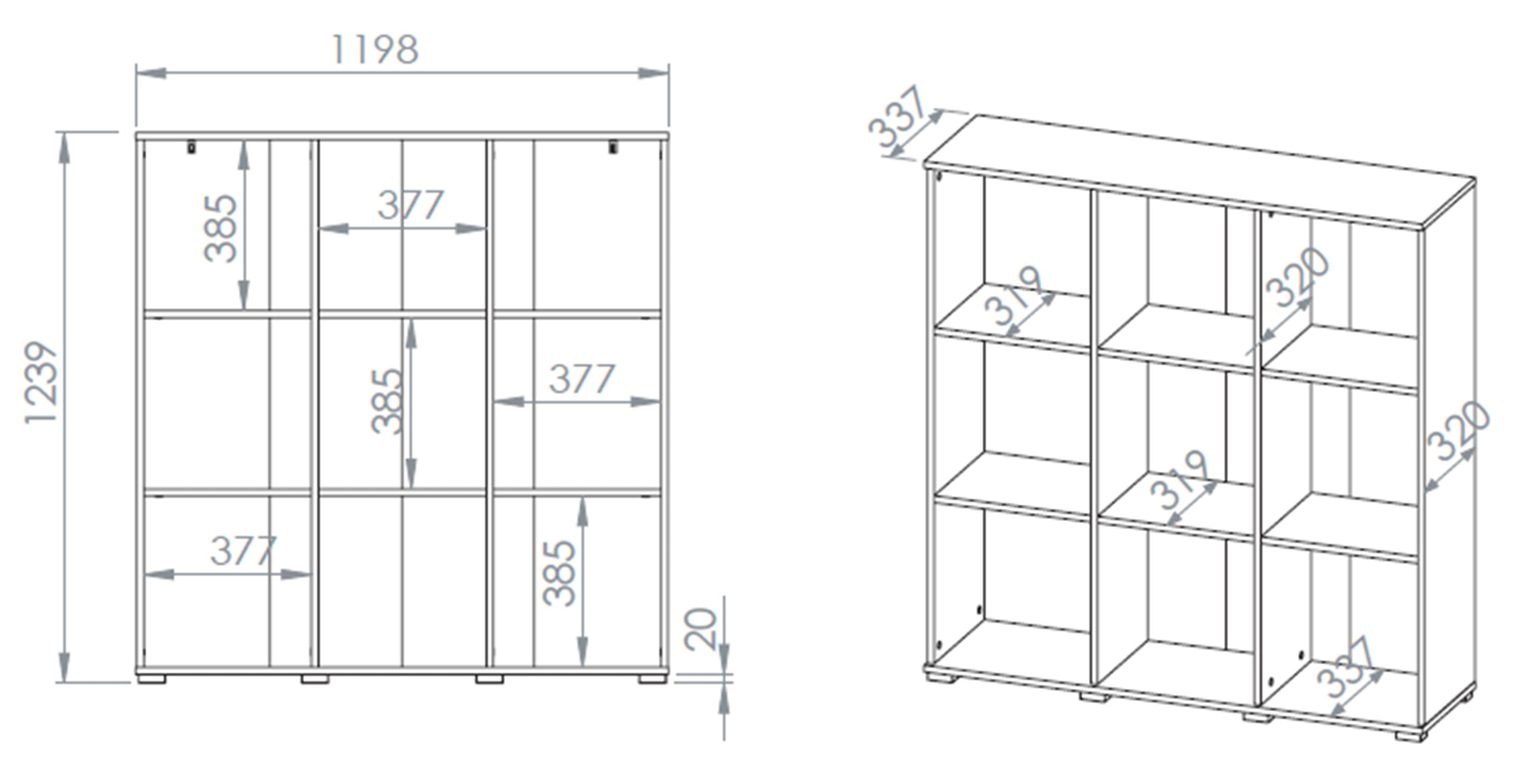 selsey-odelis-offenes-regal-120-cm-lindberg-eiche-mit-9-f-chern image 5