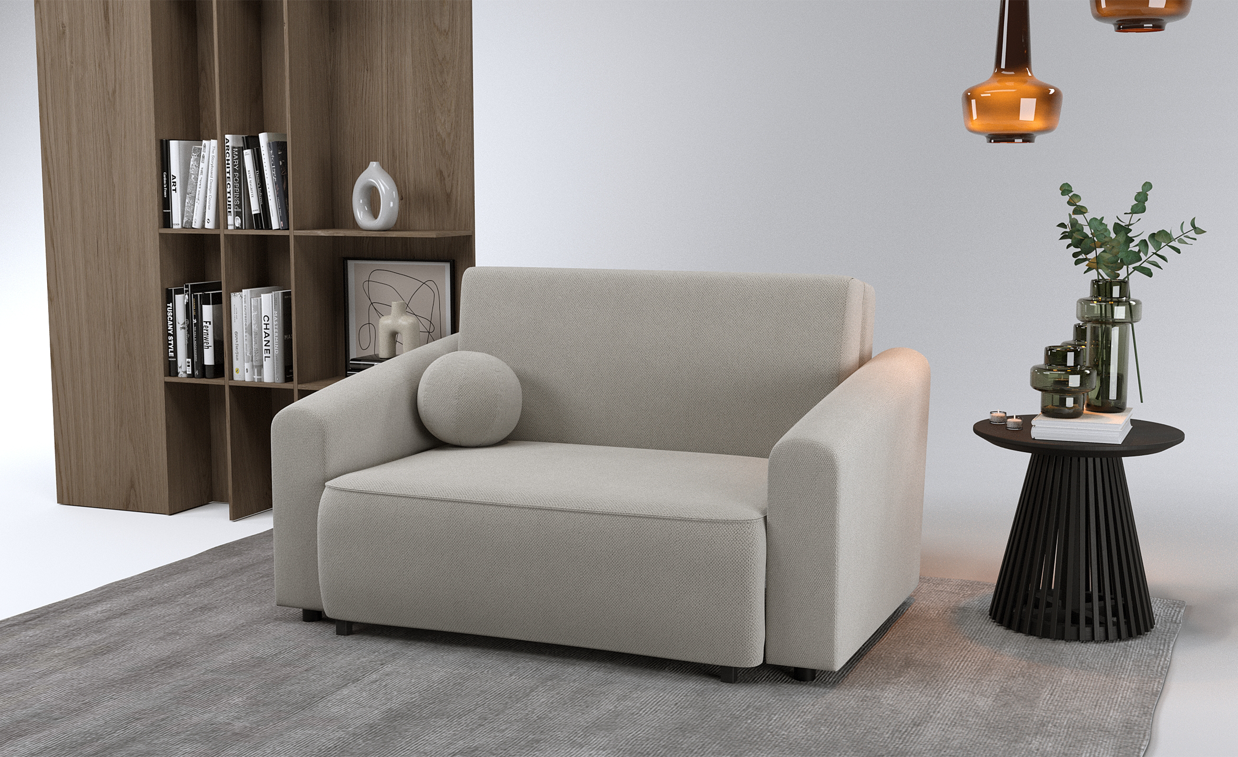 selsey-stevio-zweisitziges-sofa-150-cm-ausziehbar-mit-stauraum-grau-beiger-cheni image 2