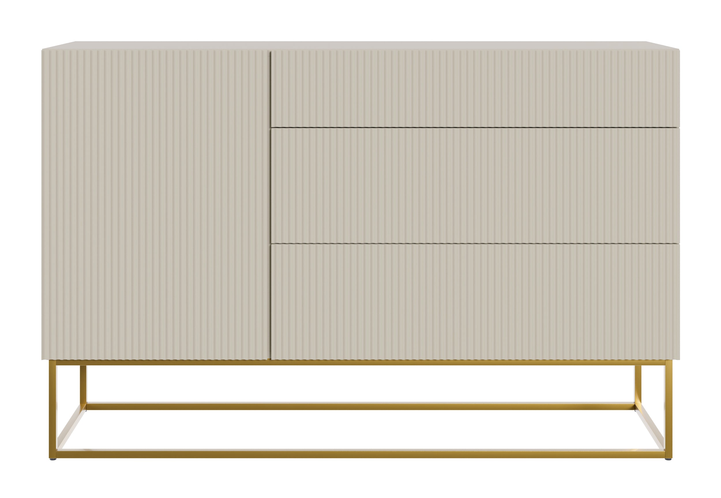 selsey-veldio-kommode-140-cm-grau-beige-mit-goldenen-beinen-1-t-r-3-schubladen-g image 5