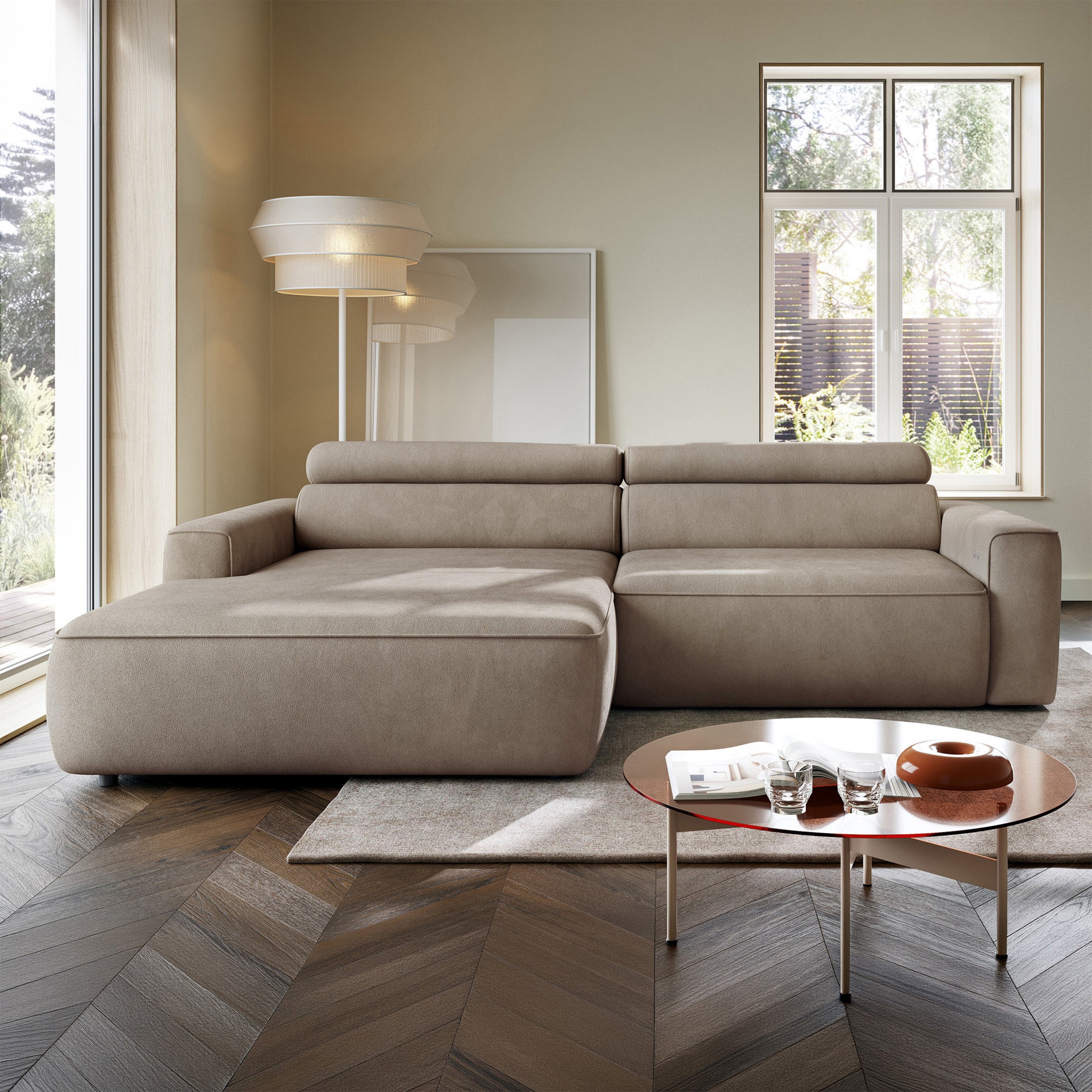 selsey-fando-ecksofa-l-form-linksseitig-mit-elektrischem-auszug-beiger-samt image 2