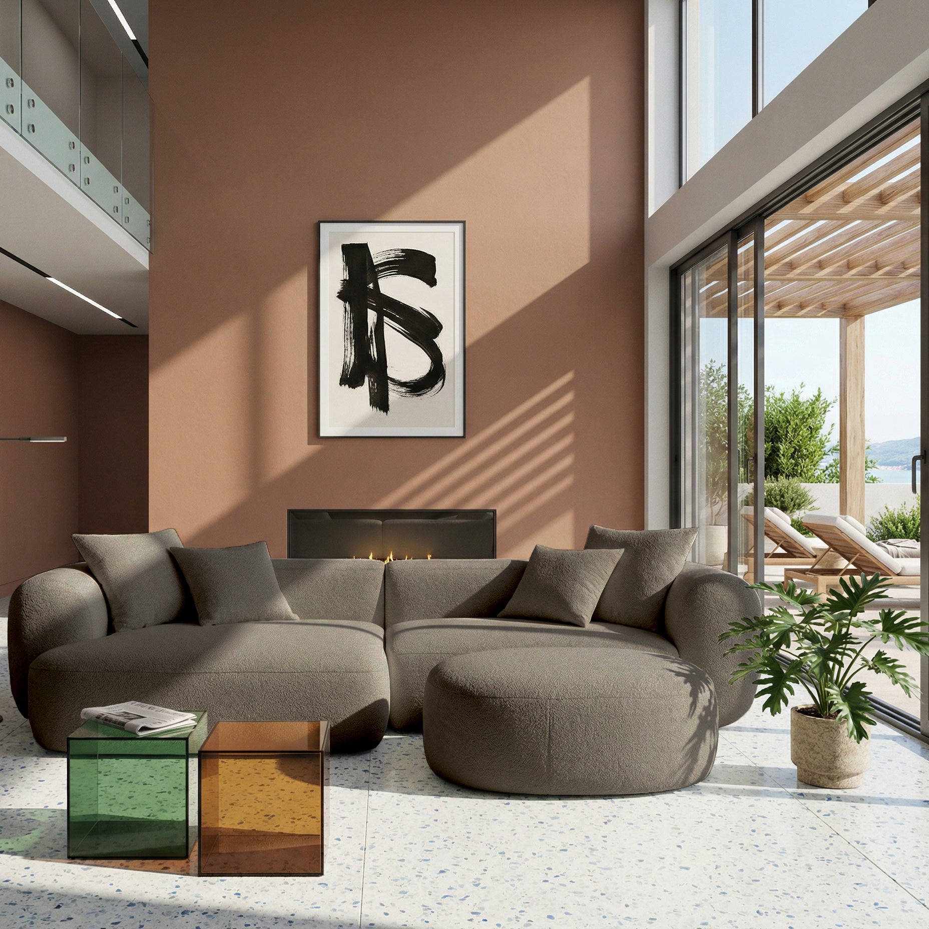 selsey-baomi-modulares-ecksofa-l-f-rmig-mit-hocker-linksseitig-hellbrauner-cheni image 2