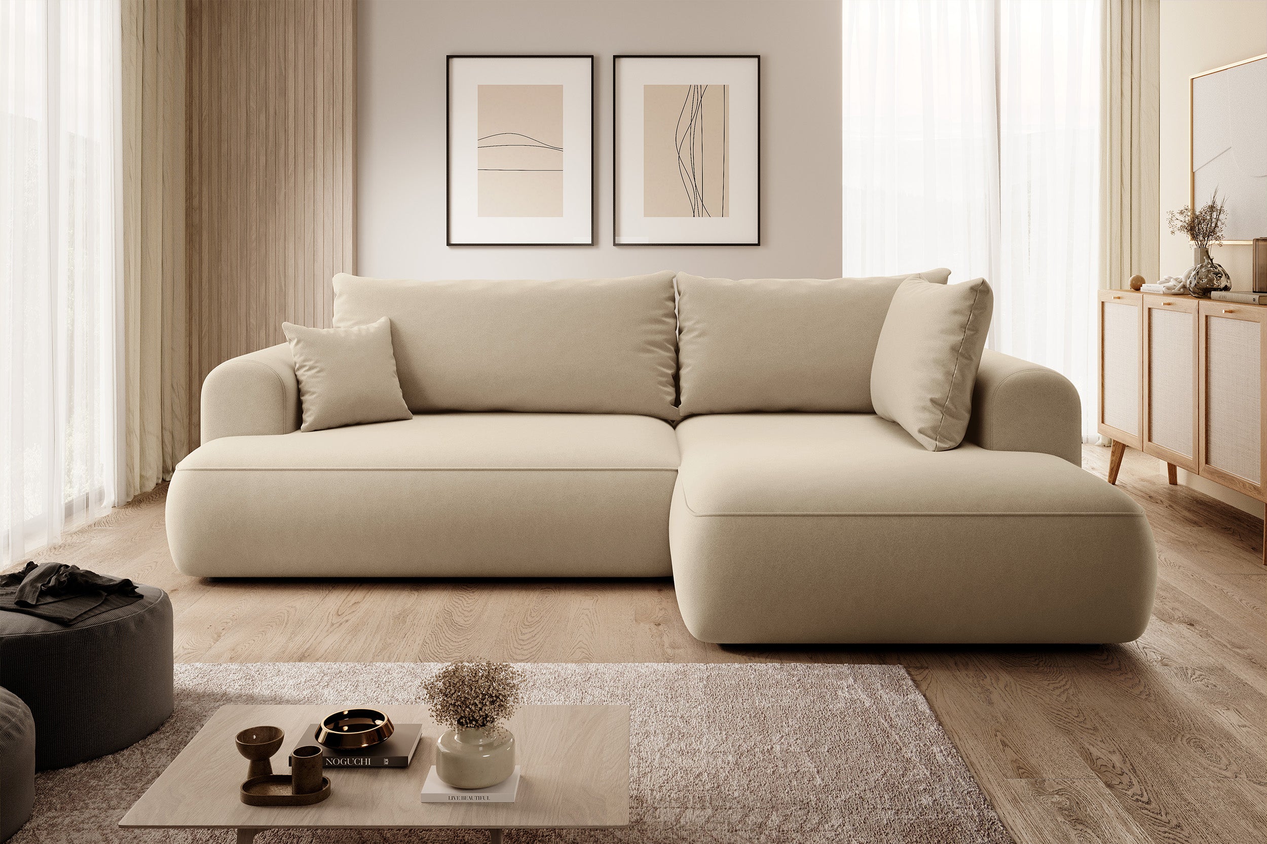 selsey-ovo-ecksofa-mit-schlaffunktion-rechts-l-form-beige-velours-mit-stauraum image 2