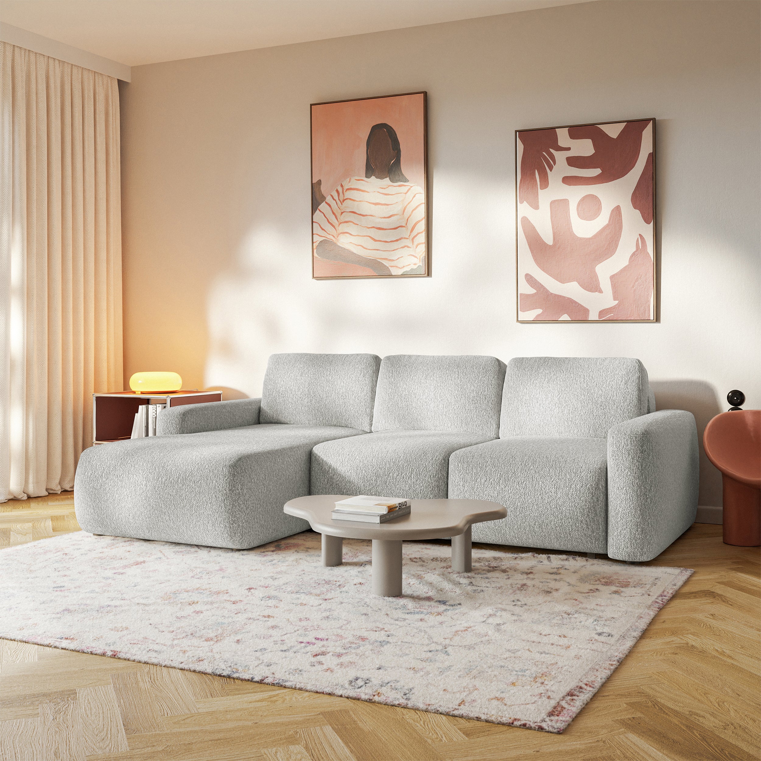 selsey-carnos-mini-ecksofa-mit-schlaffunktion-l-form-links-hellgrau-chenille image 5