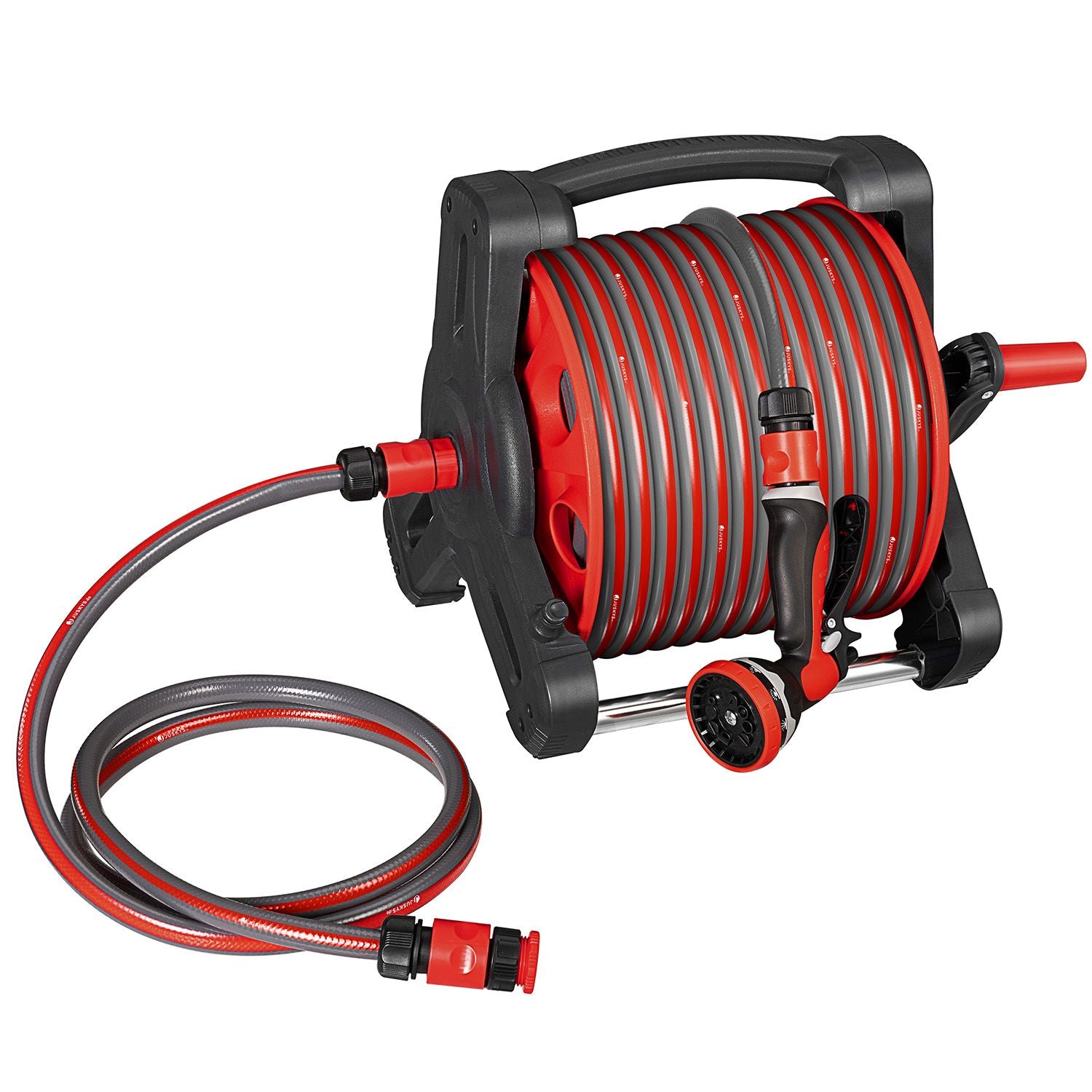 juskys-mobile-schlauchtrommel-basic-mit-30-m-wasserschlauch image 1
